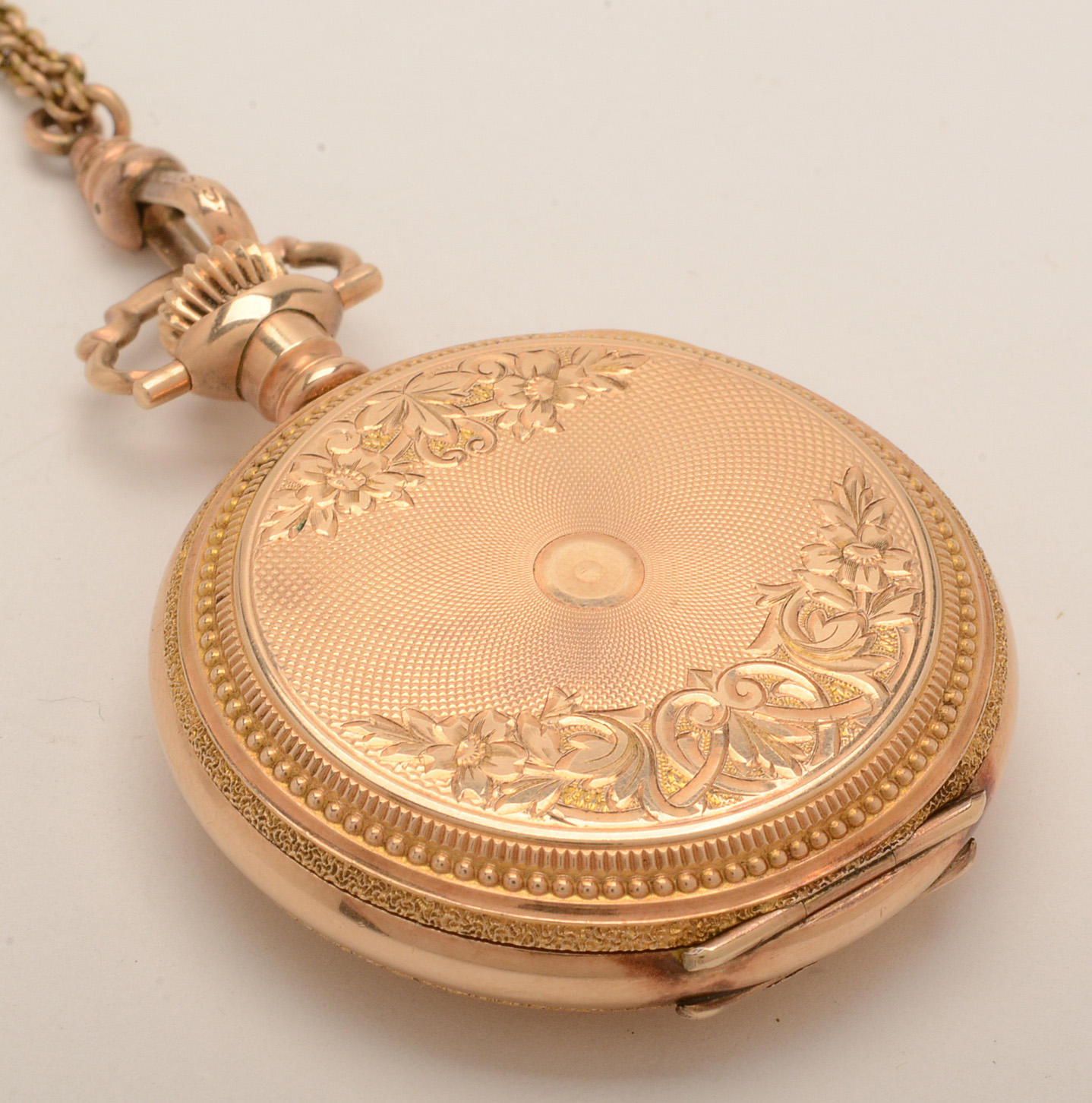 Antique Elgin Gold Filled Pocket Watch and Chain Fob