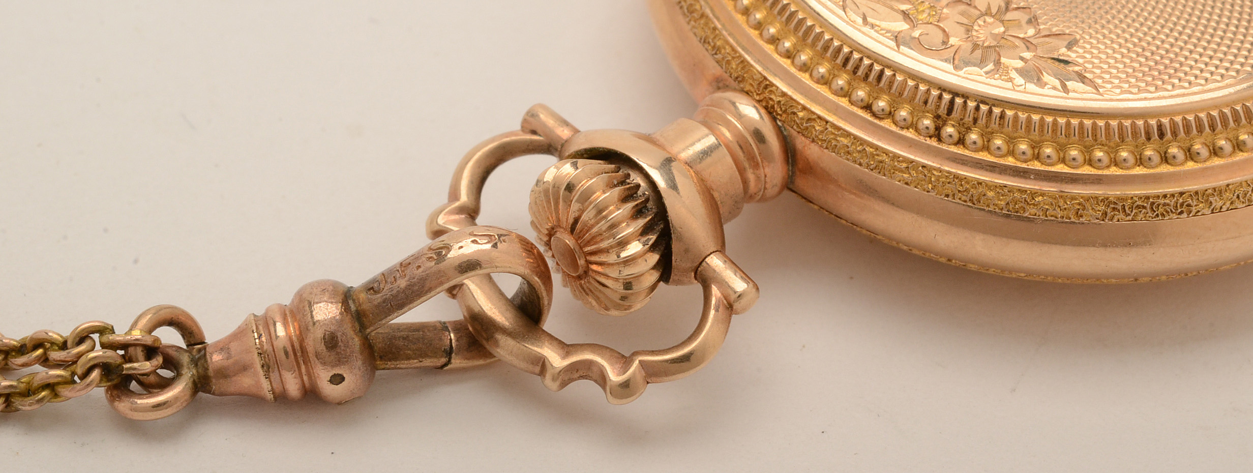 Antique Elgin Gold Filled Pocket Watch and Chain Fob