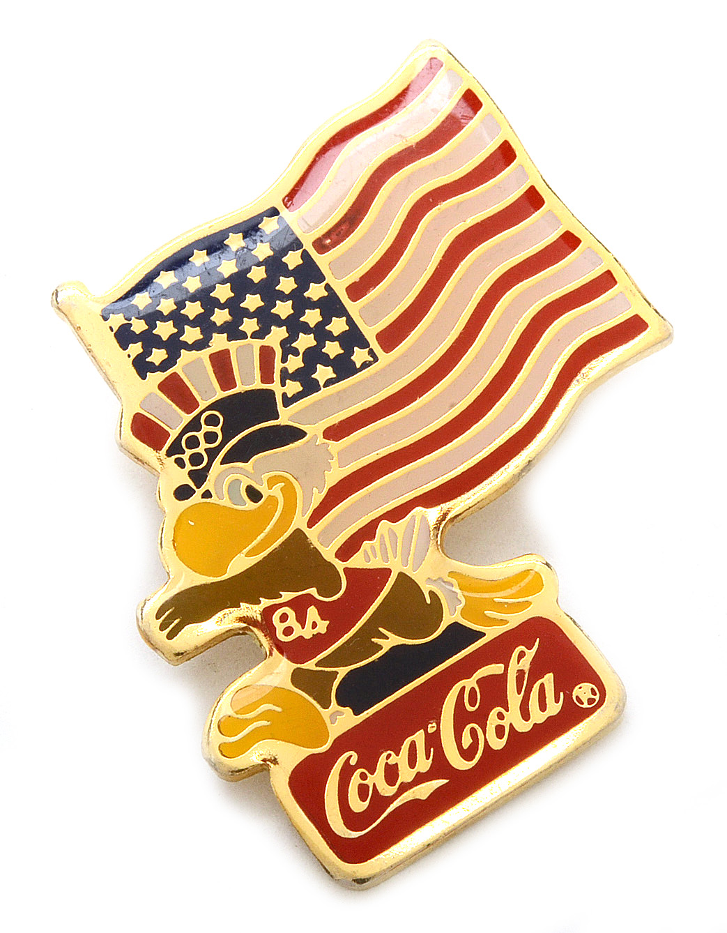 Seiko Olympic Watch and Coca-Cola 1980 Olympic Pin