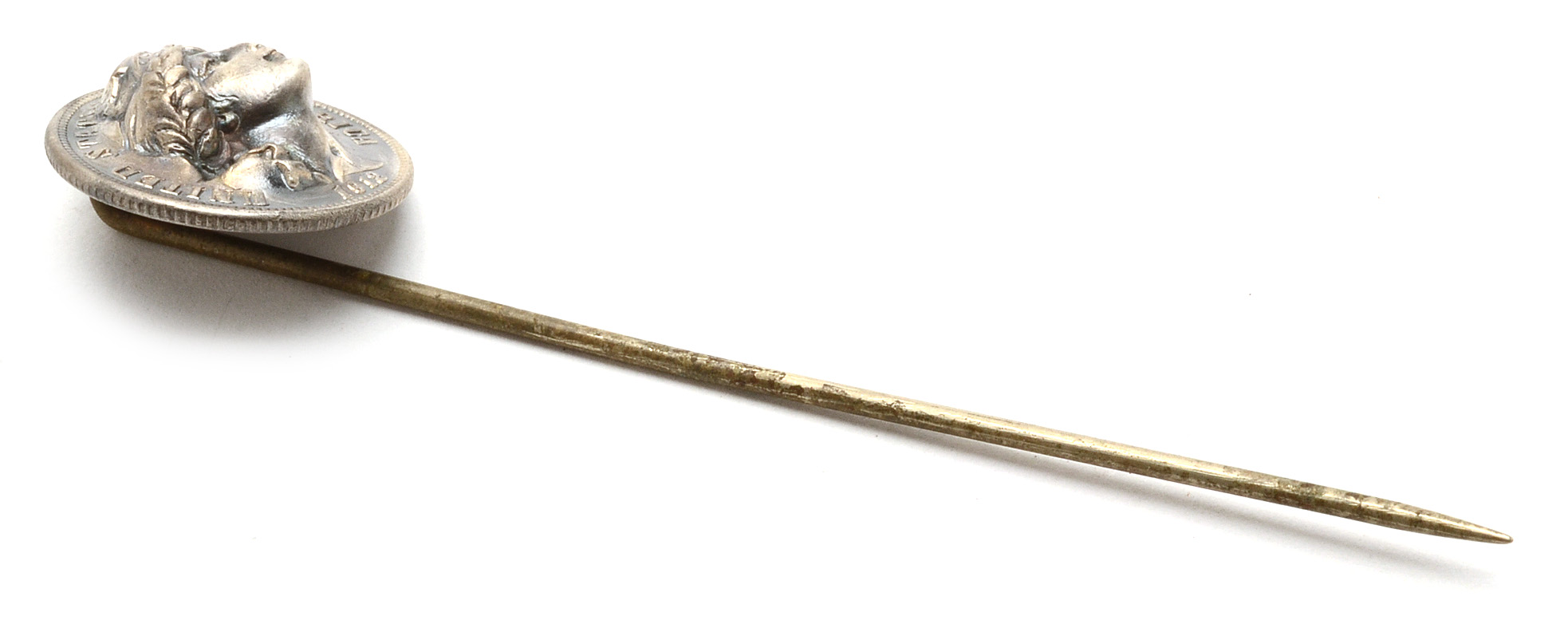 Modified Silver Barber Dime "Lady Liberty" Stick Pin