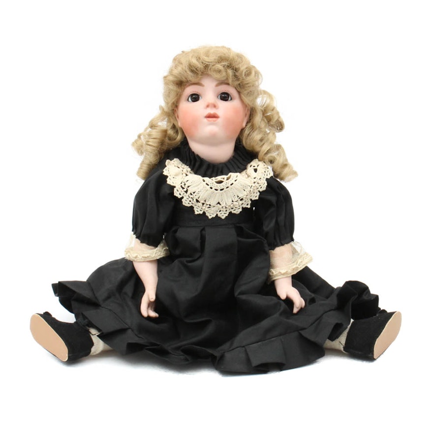 Vintage Reproduction Bru Bisque Doll