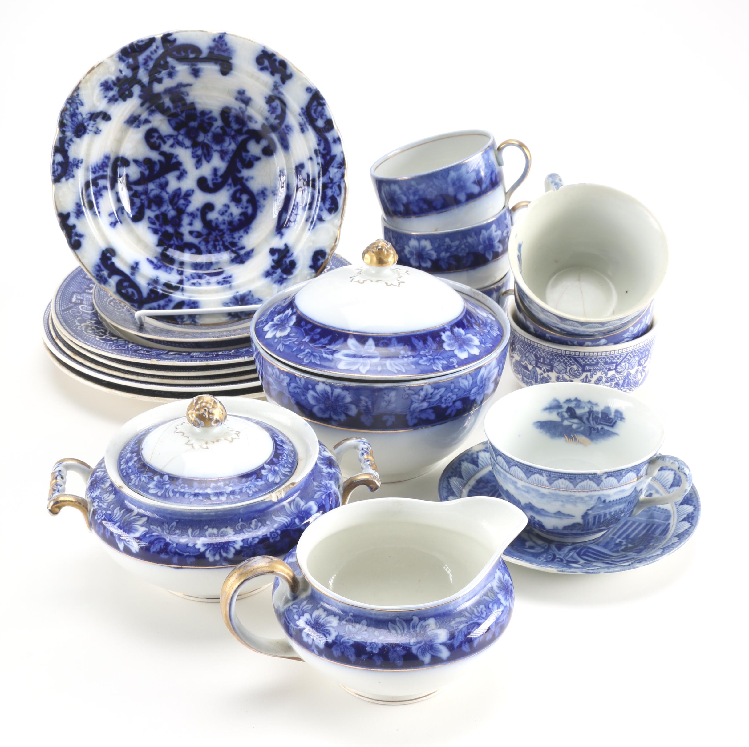 Transferware Tableware Including Johnson Bros.