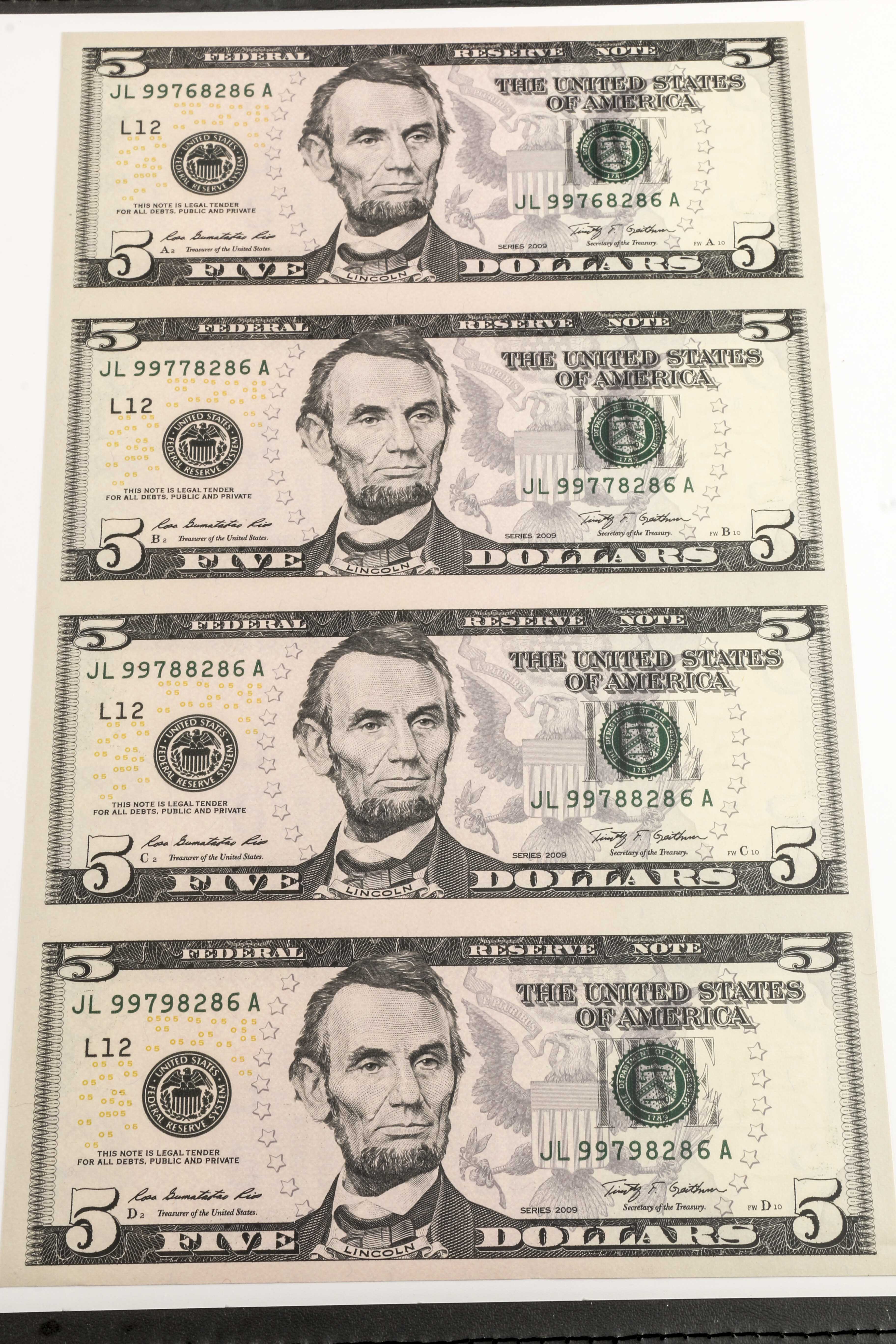 Three U.S. Currency Sets