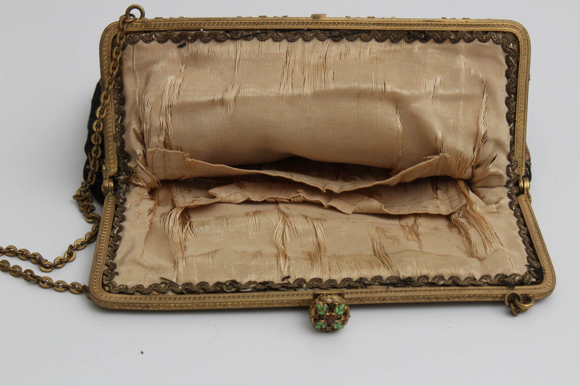 Antique Needlepoint Handbag