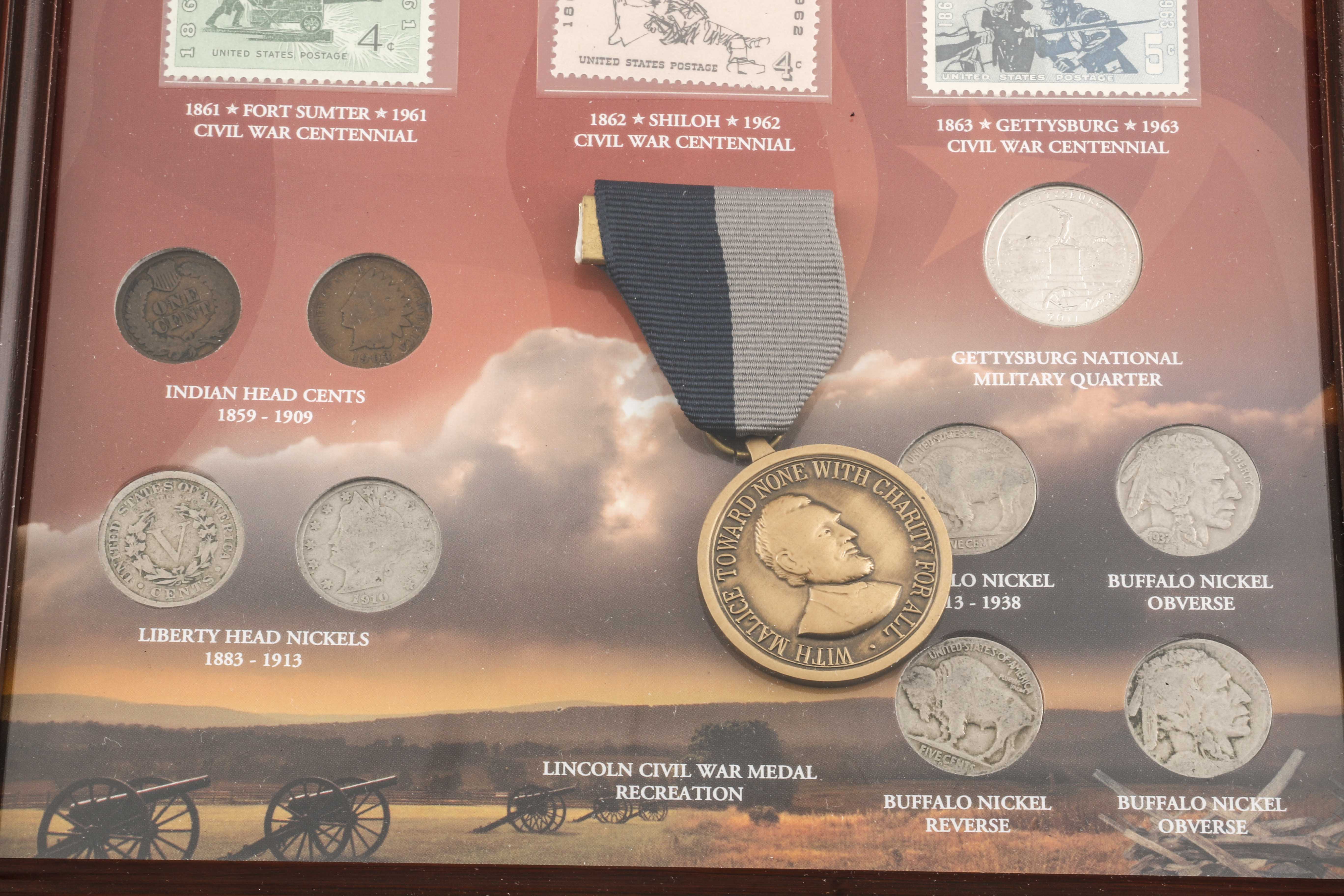 Civil War 150 Year Anniversary Coin and Stamp Set