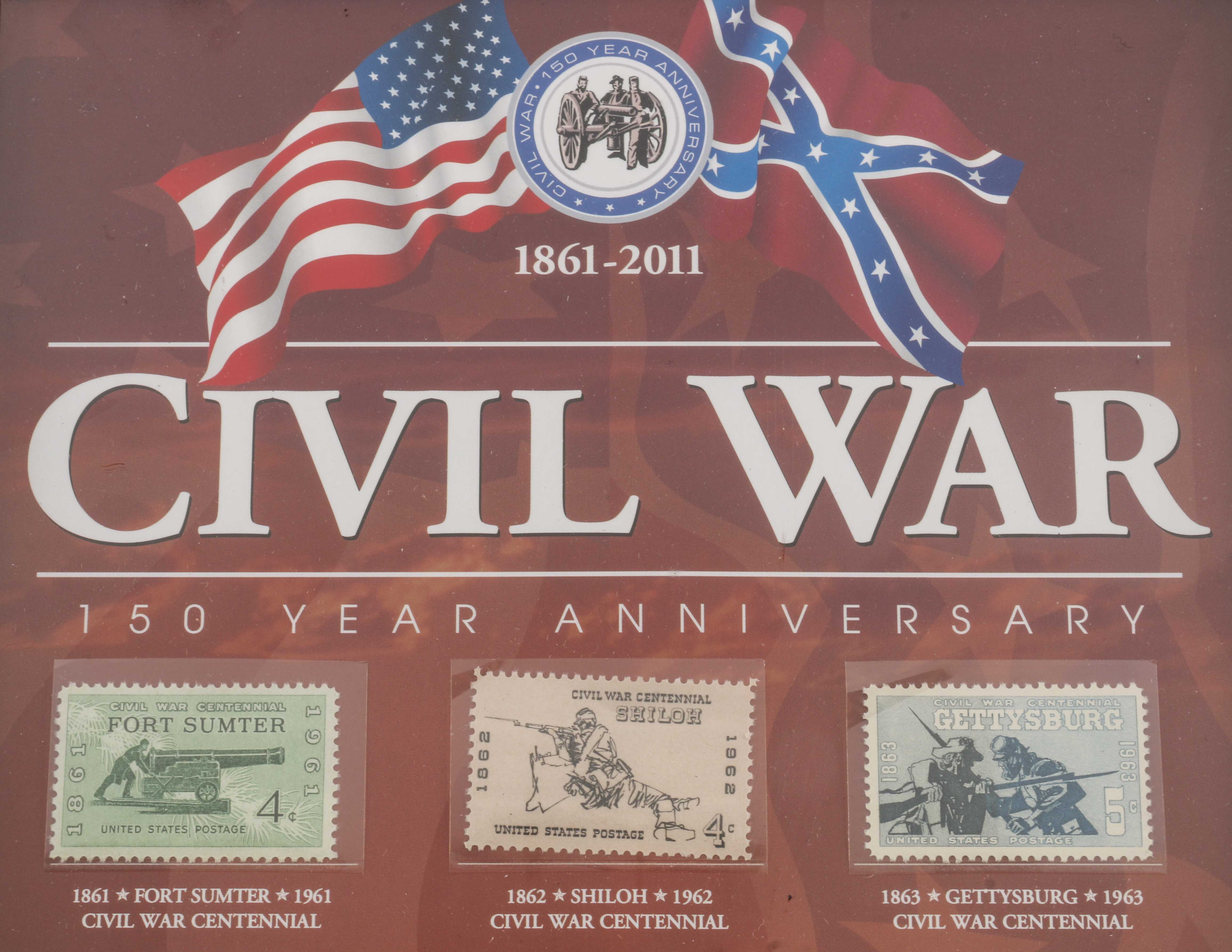 Civil War 150 Year Anniversary Coin and Stamp Set