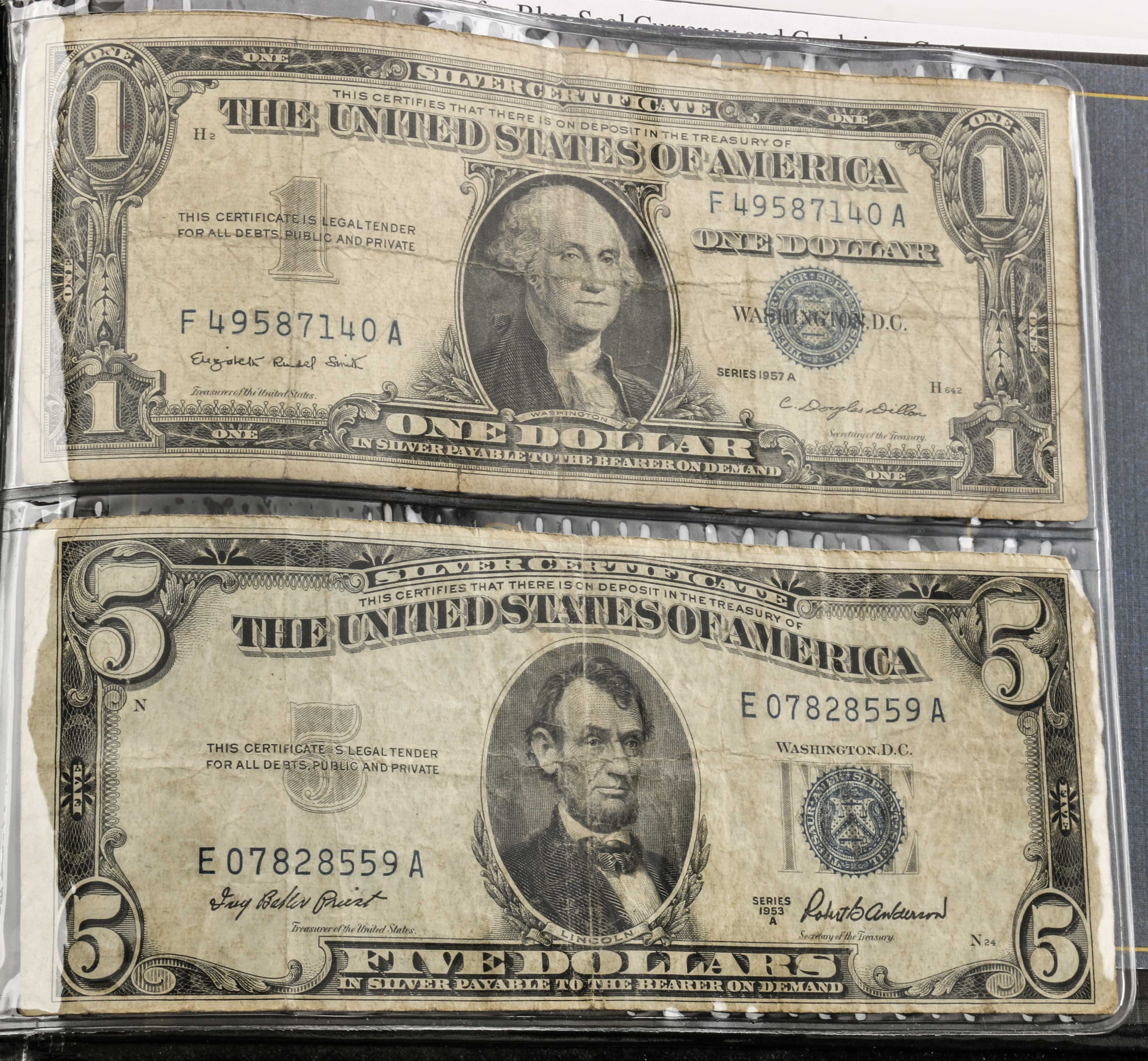 Four Sets of U.S. Currency