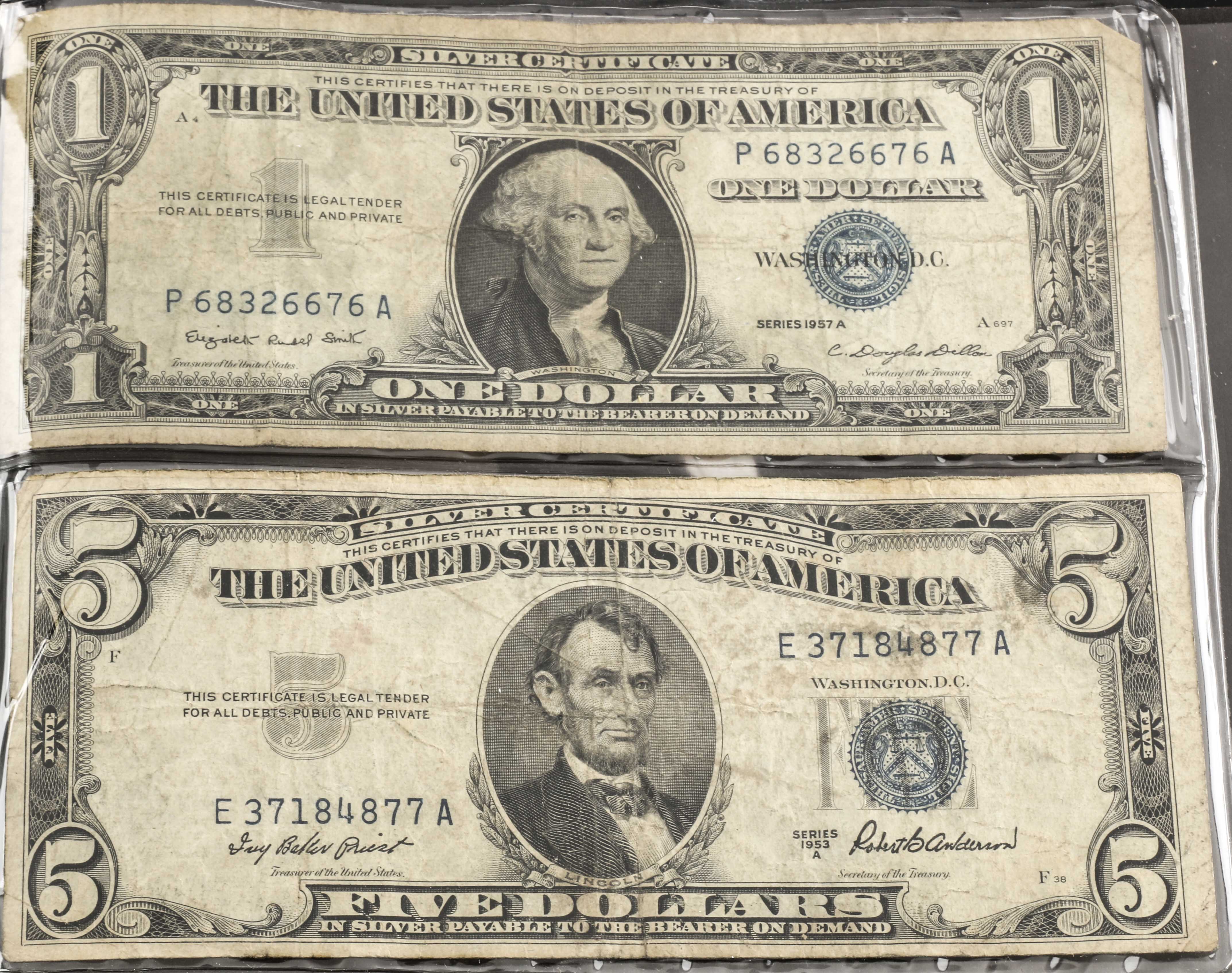 Four Sets of U.S. Currency