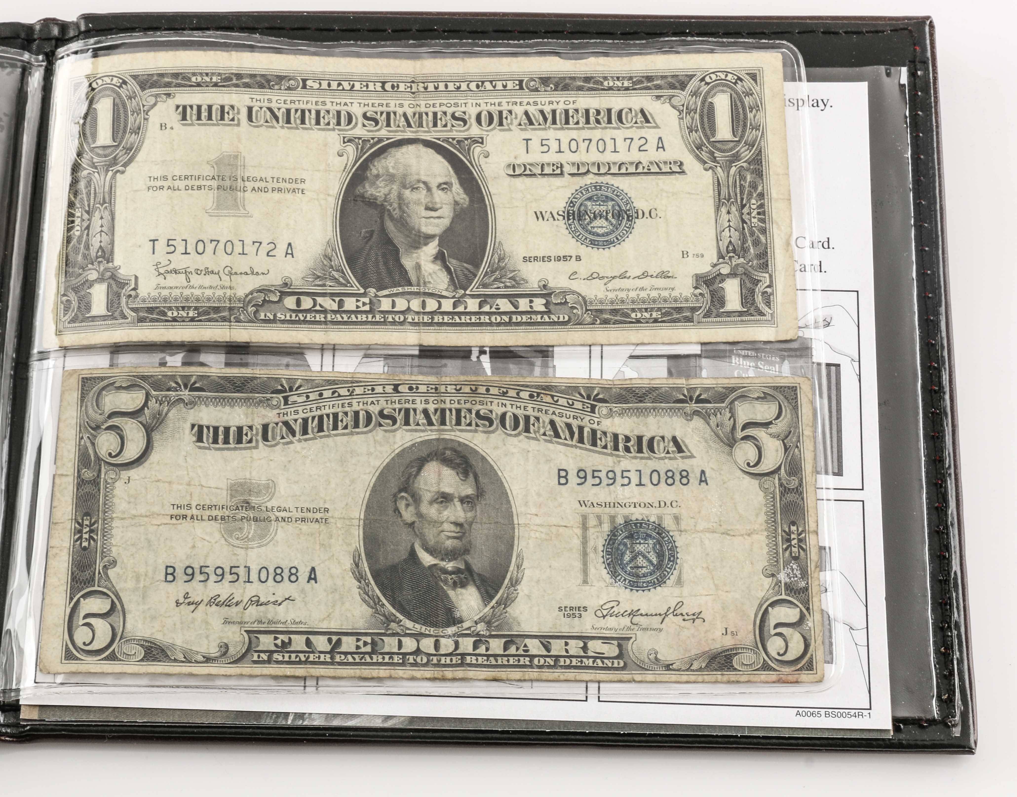 Four Sets of U.S. Currency