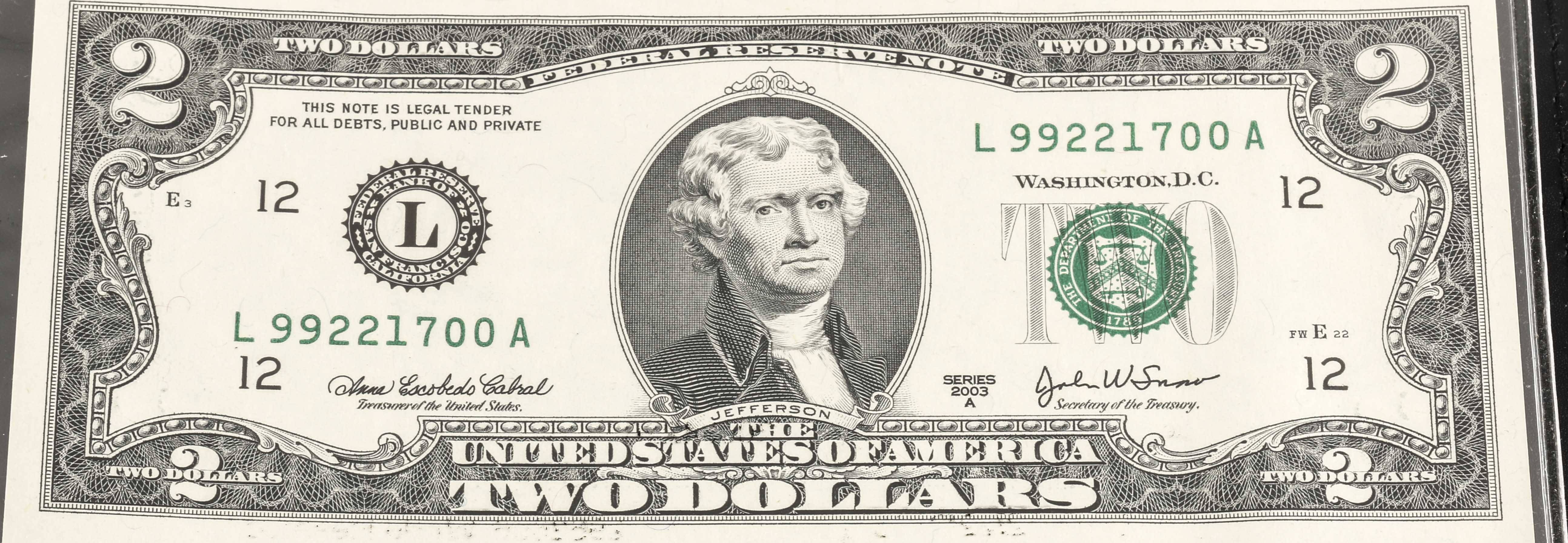 Four Sets of U.S. Currency