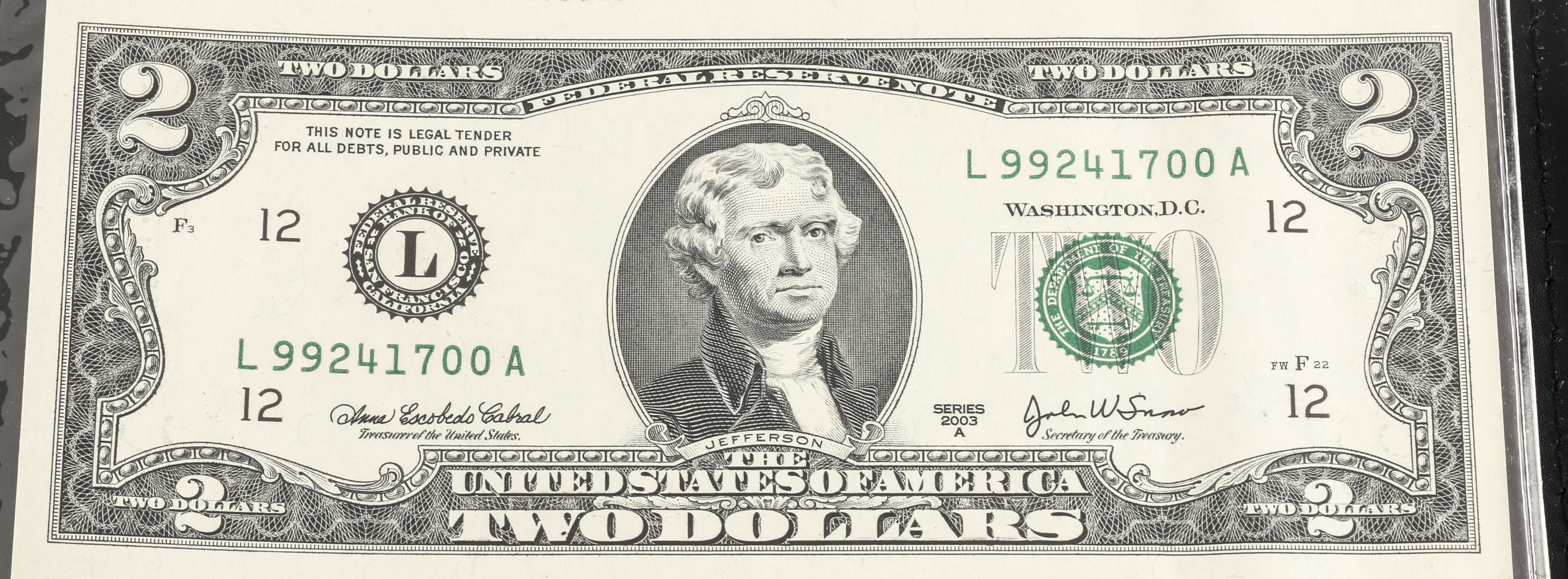 Four Sets of U.S. Currency