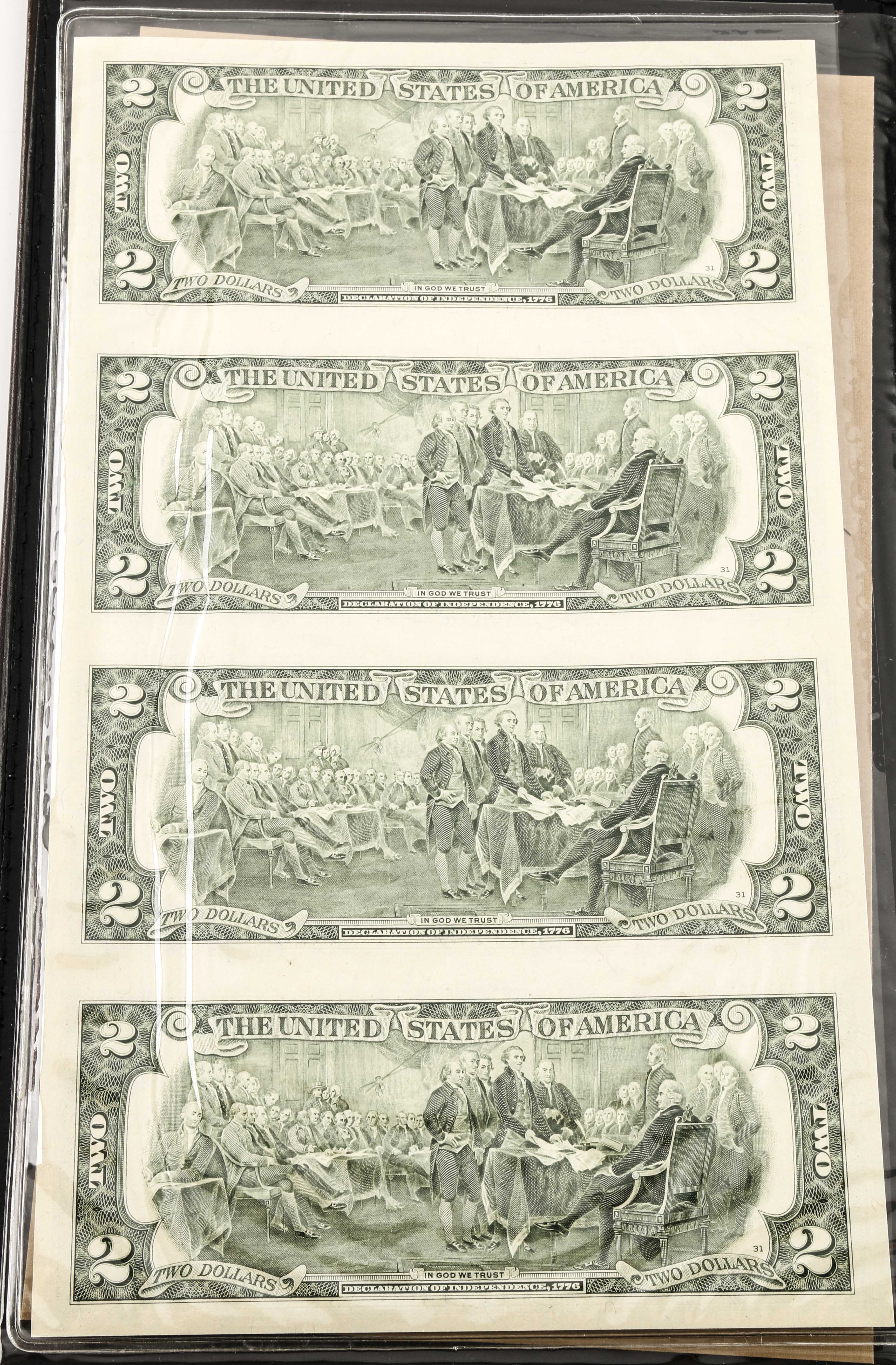 Four Sets of U.S. Currency