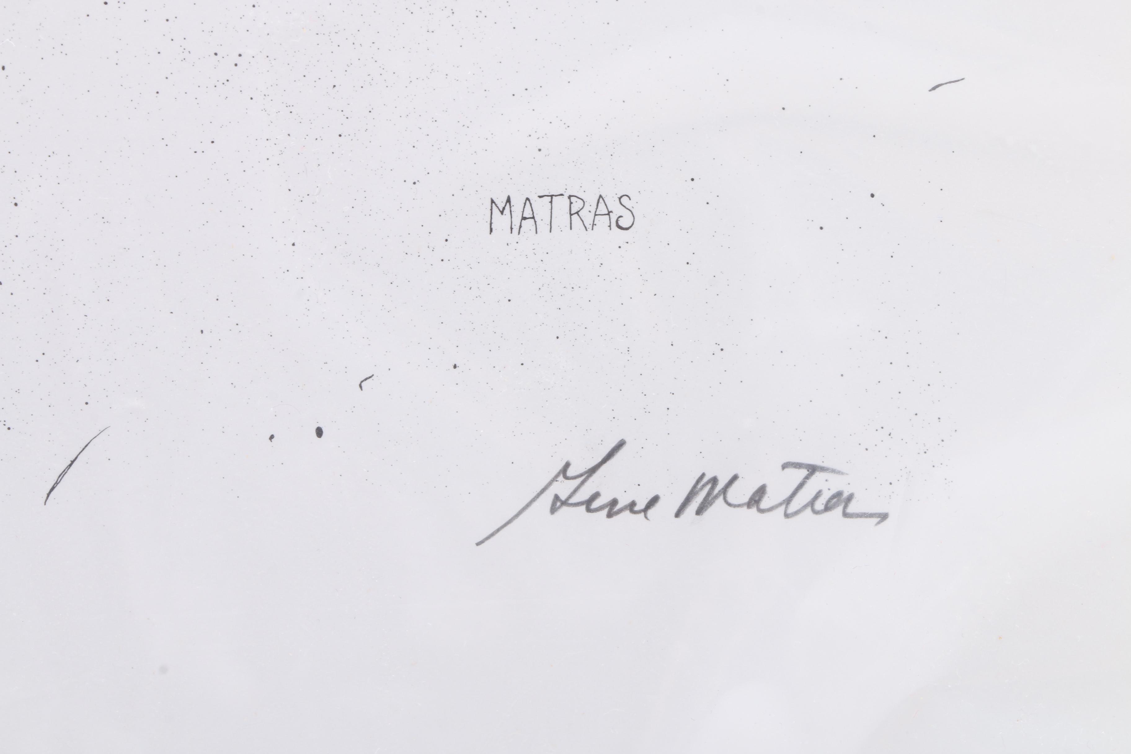 Gene Matras Limited Edition Lithograph on Paper of Native Americans