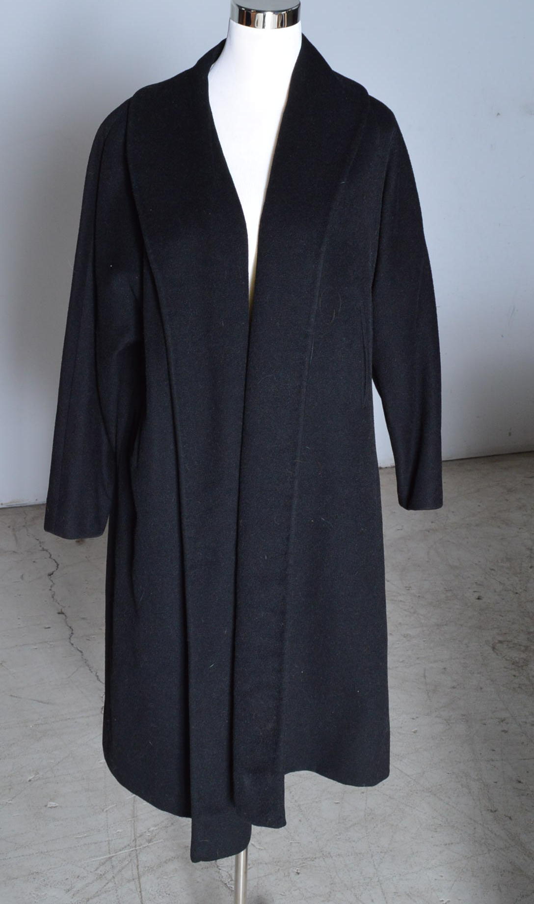 Women's Vintage Black Wool Coats