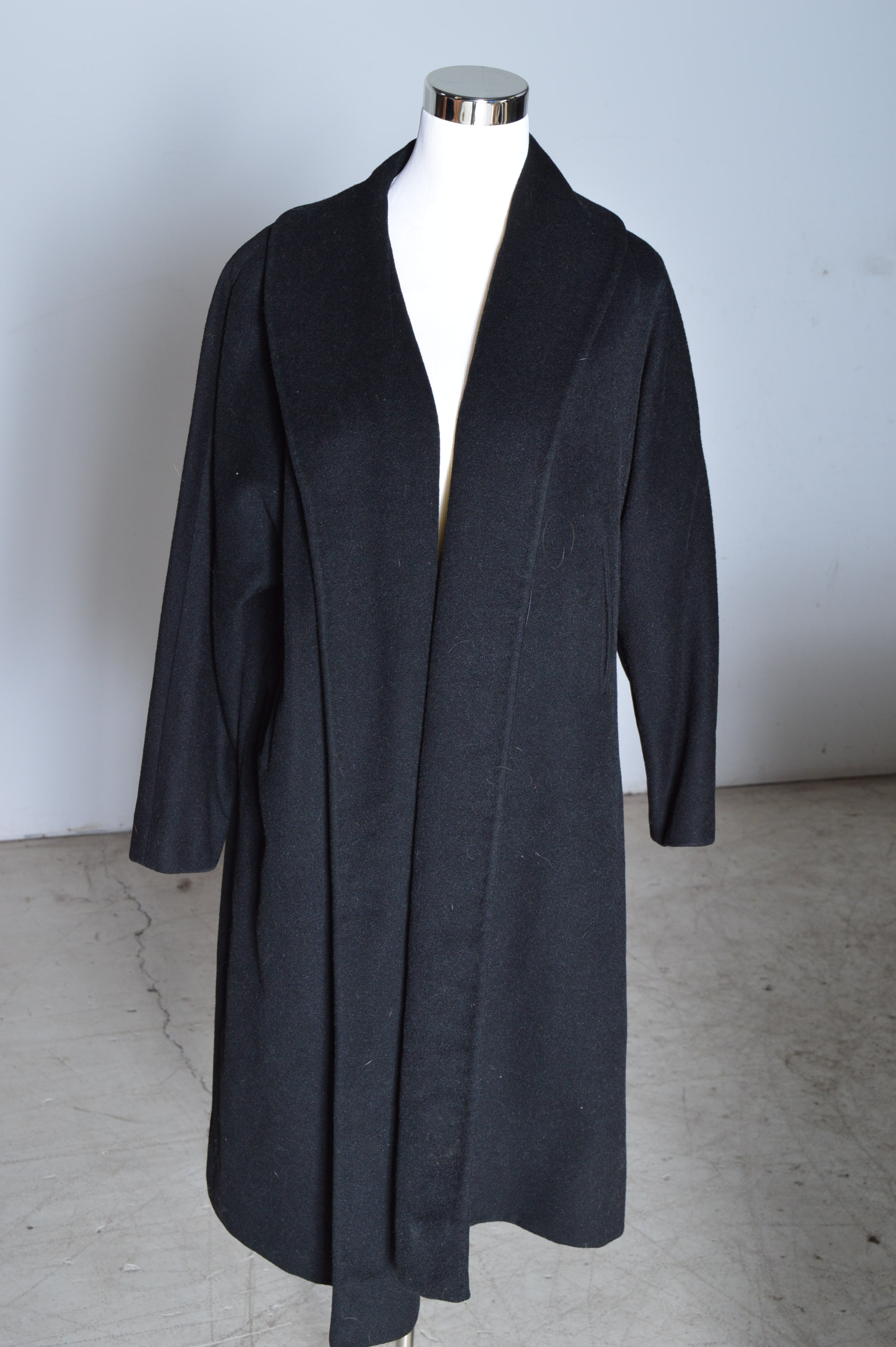Women's Vintage Black Wool Coats