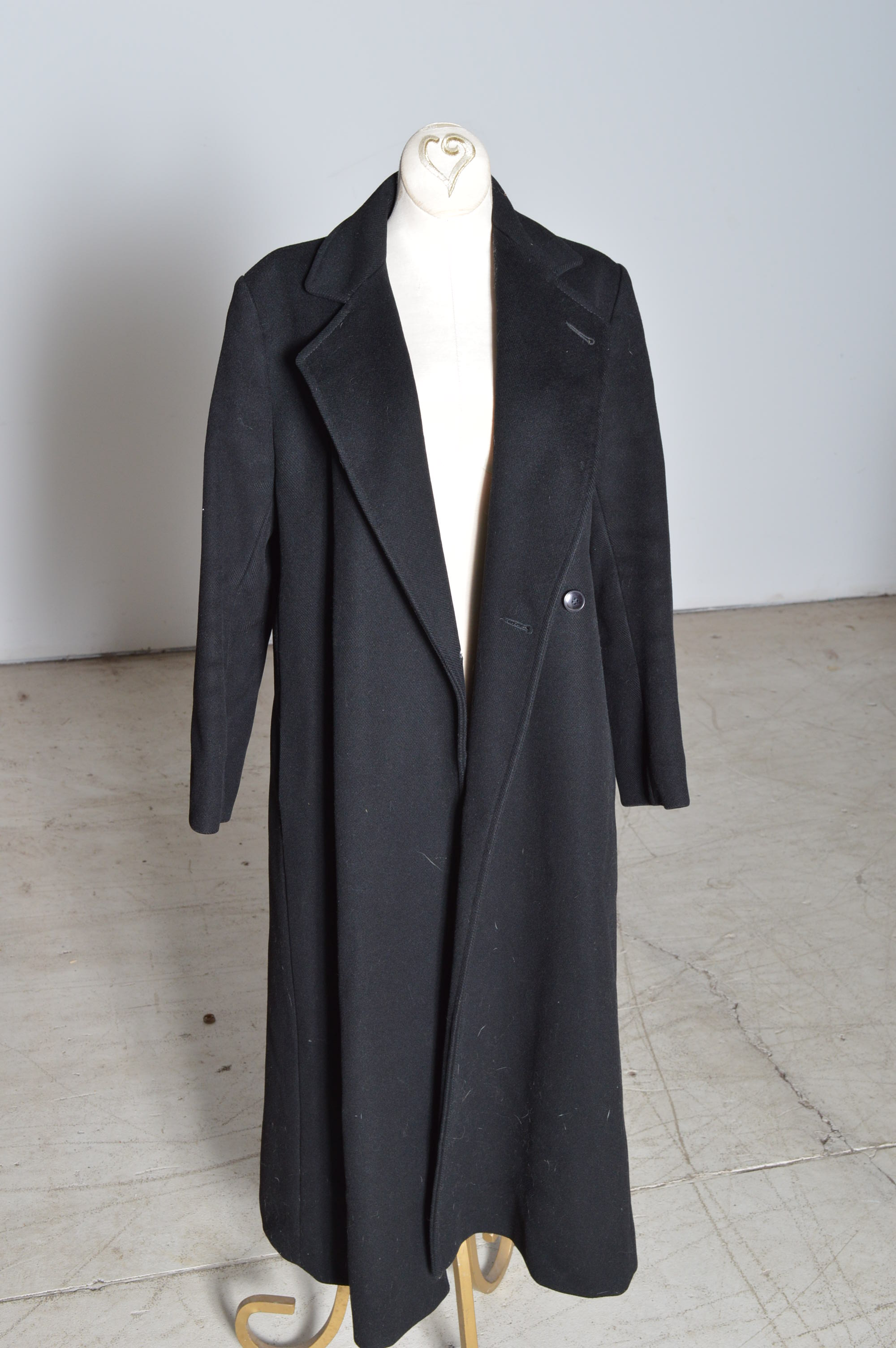 Women's Vintage Black Wool Coats