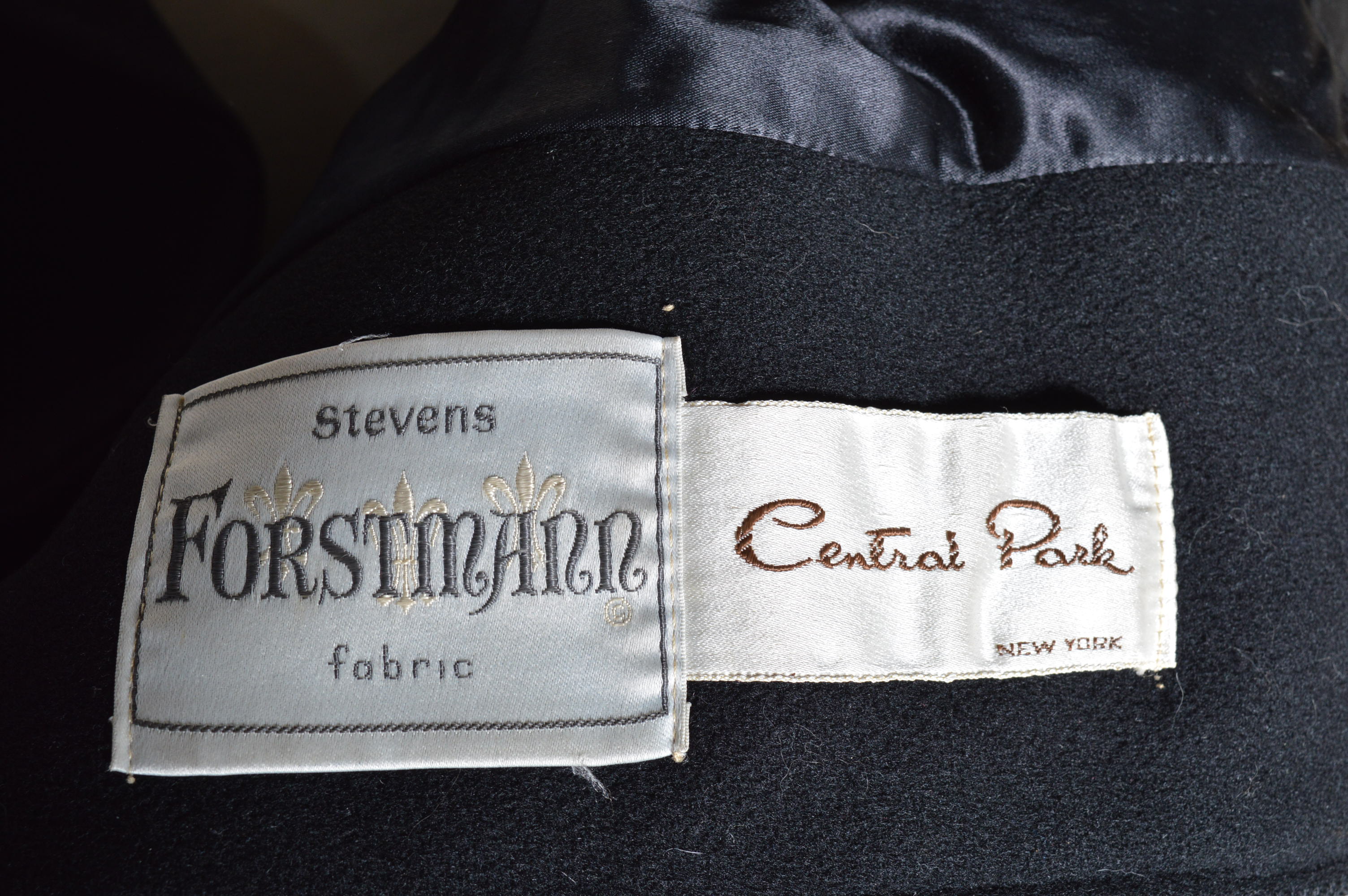 Women's Vintage Black Wool Coats