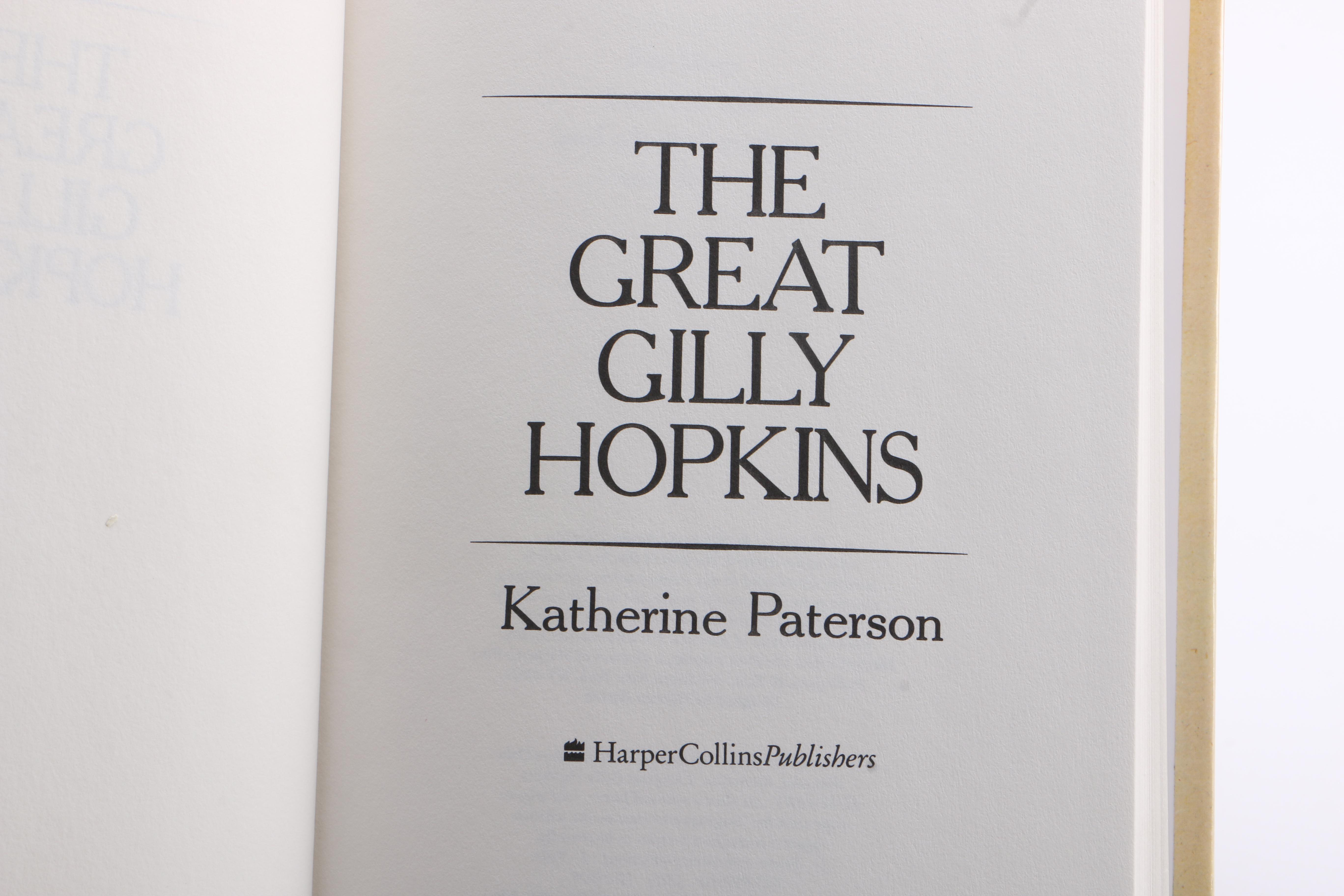 Newbery Honor Book "The Great Gilly Hopkins" by Katherine Paterson