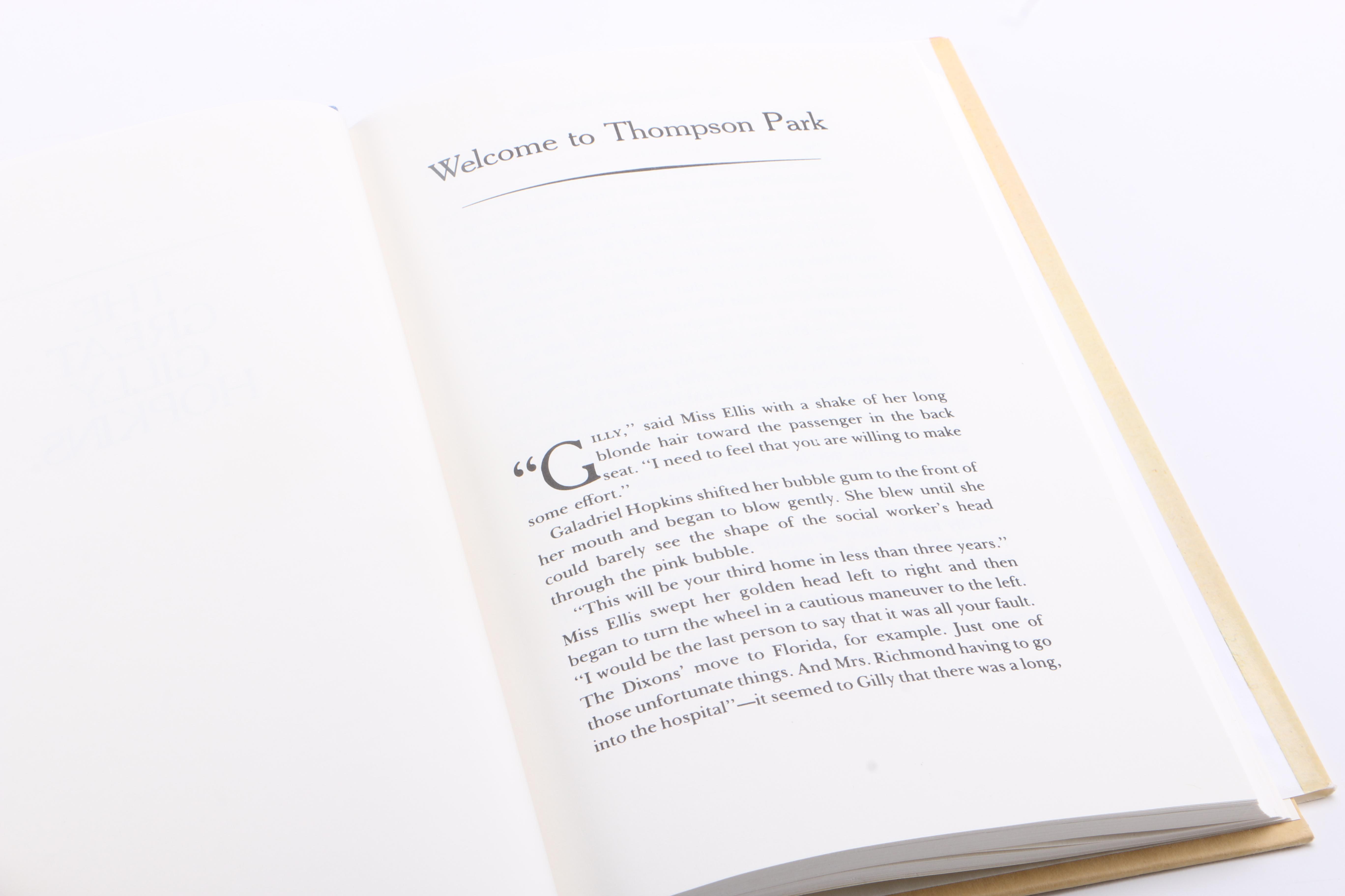 Newbery Honor Book "The Great Gilly Hopkins" by Katherine Paterson