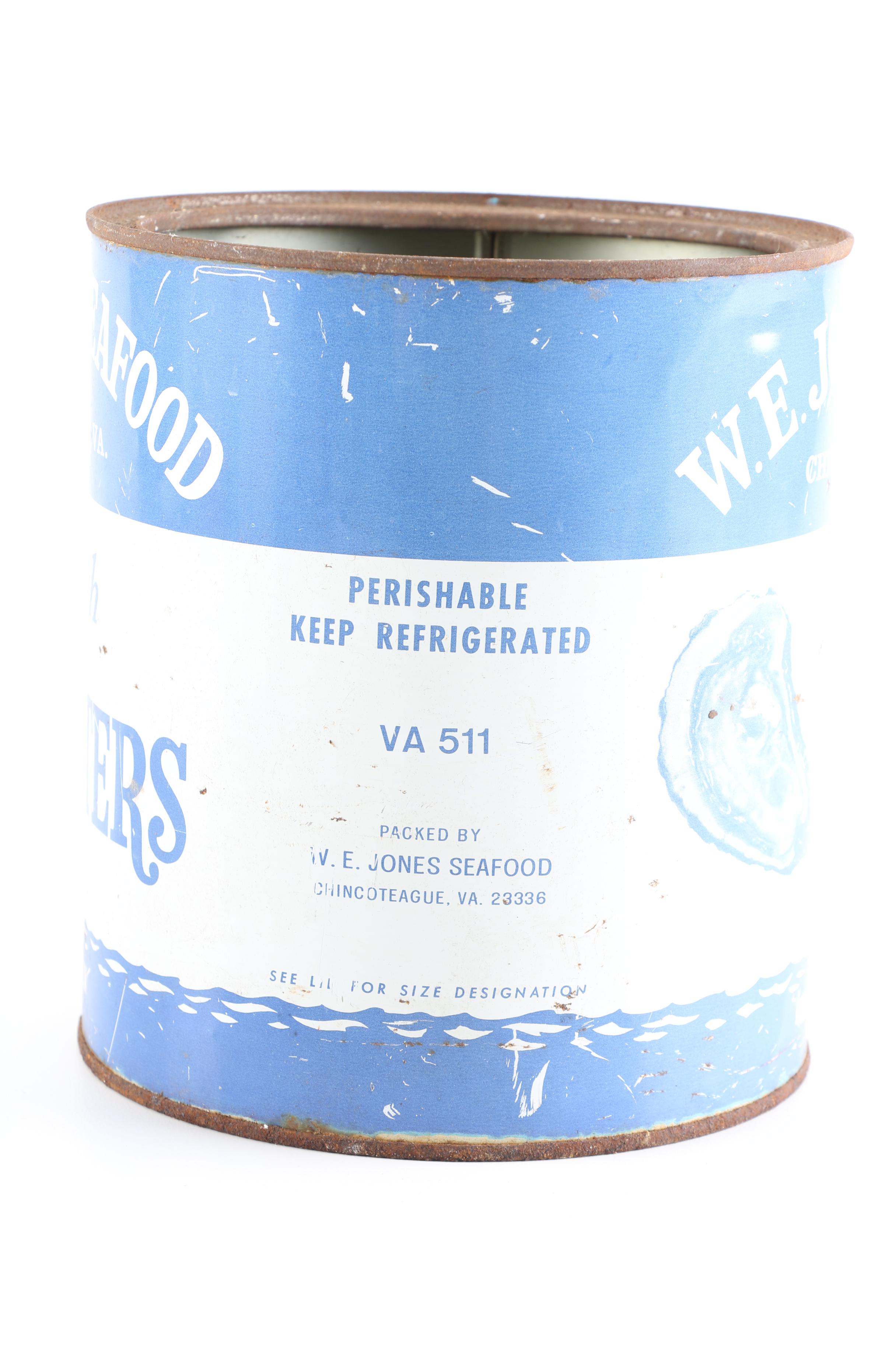 Vintage Oyster Cans