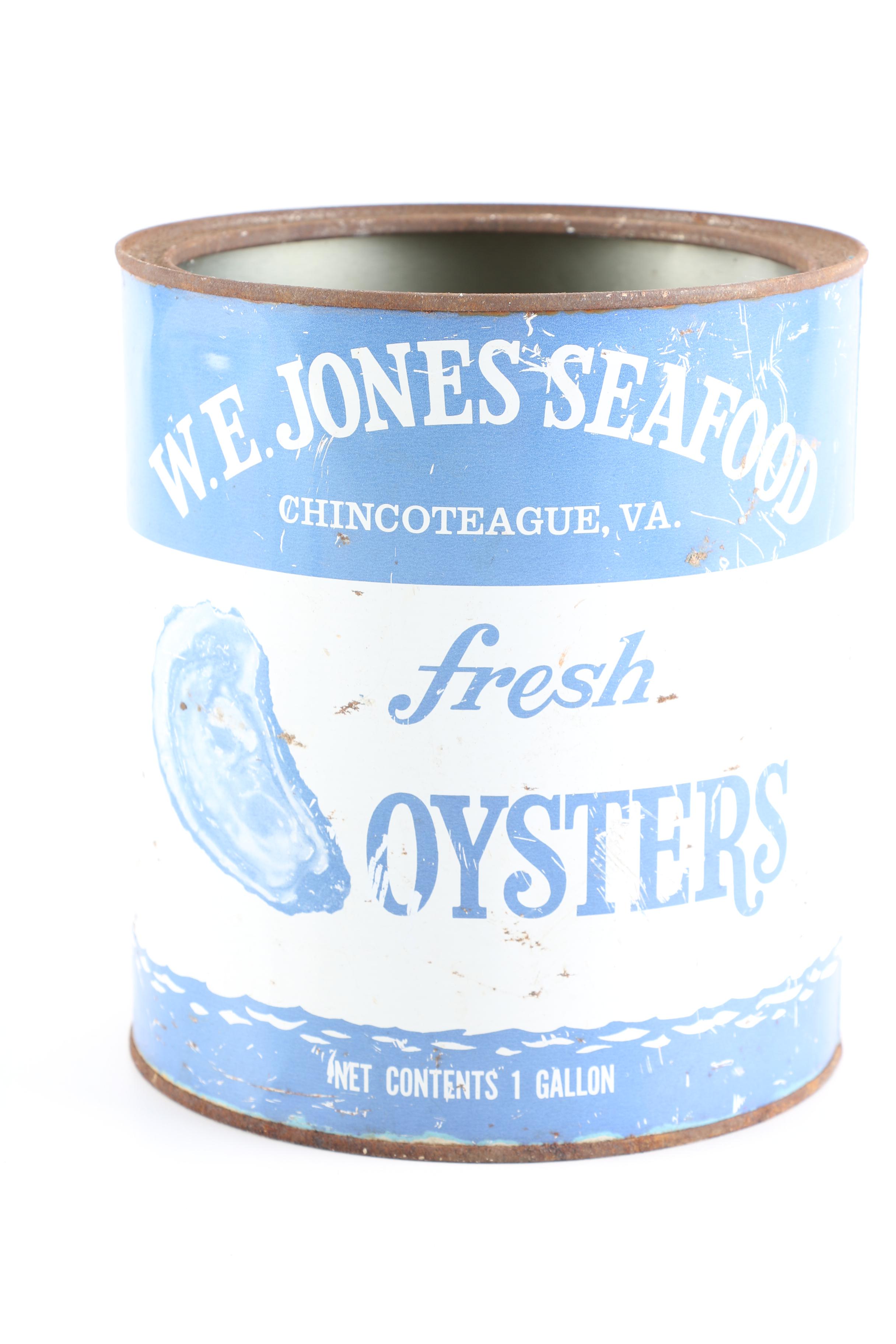Vintage Oyster Cans