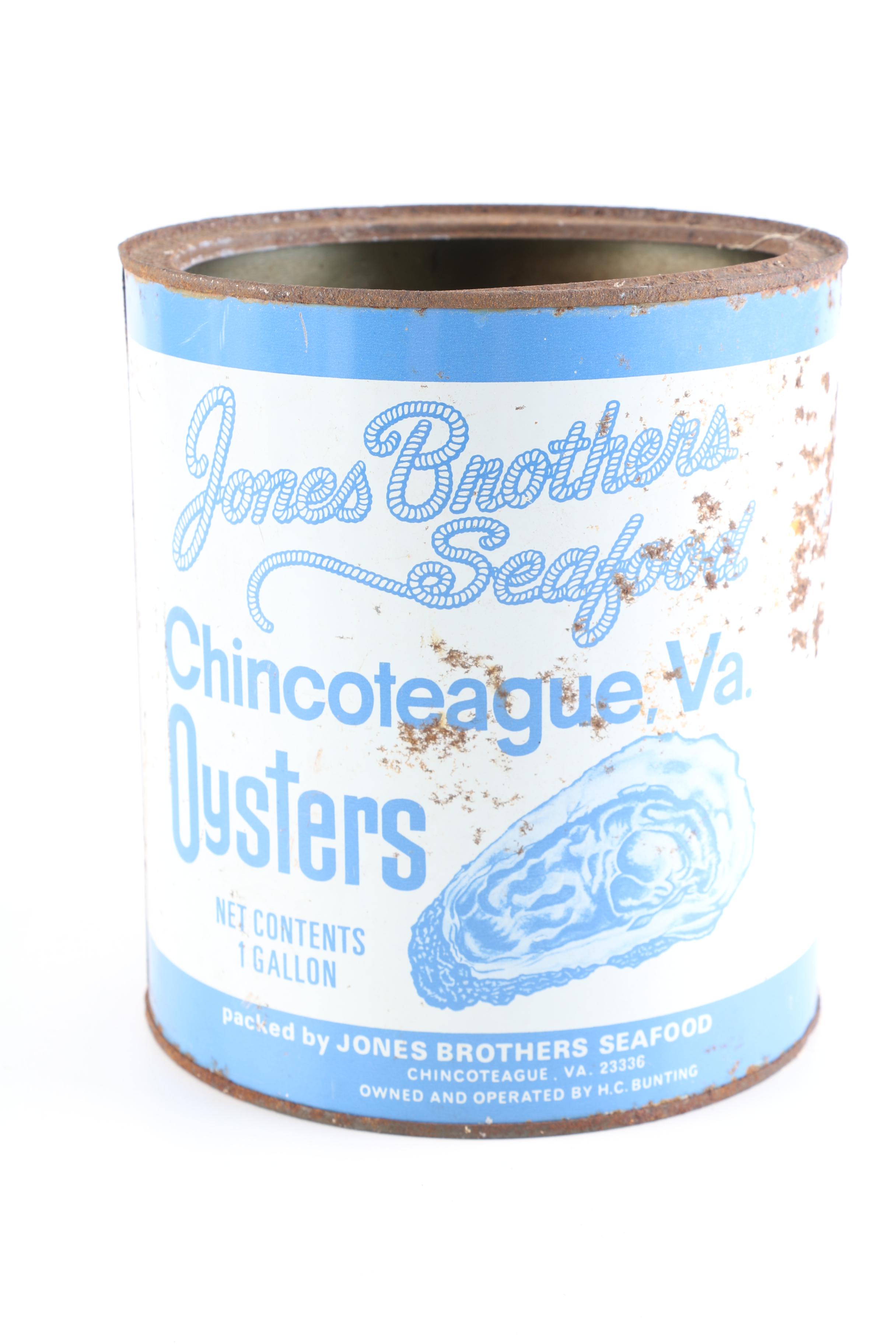 Vintage Oyster Cans