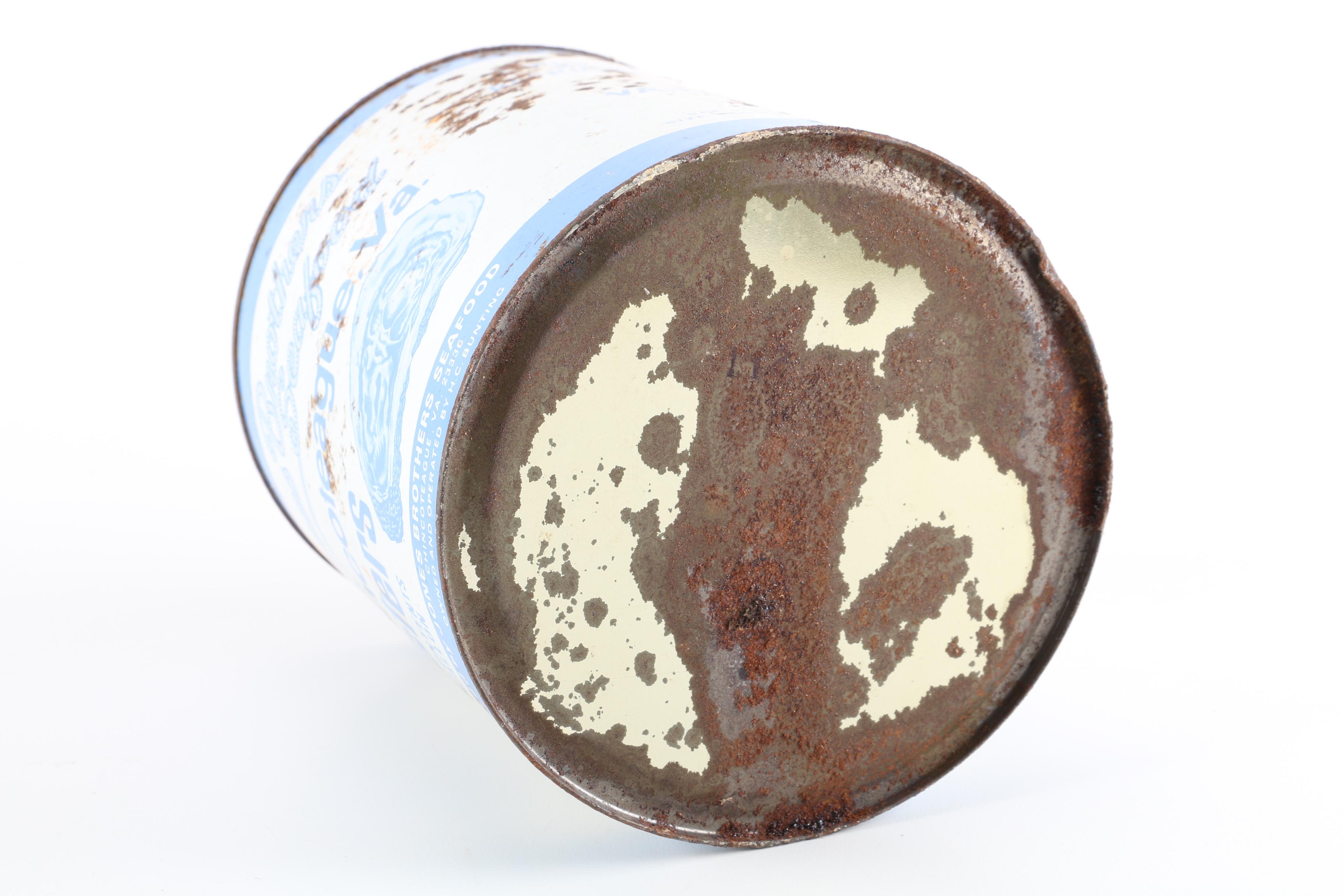 Vintage Oyster Cans