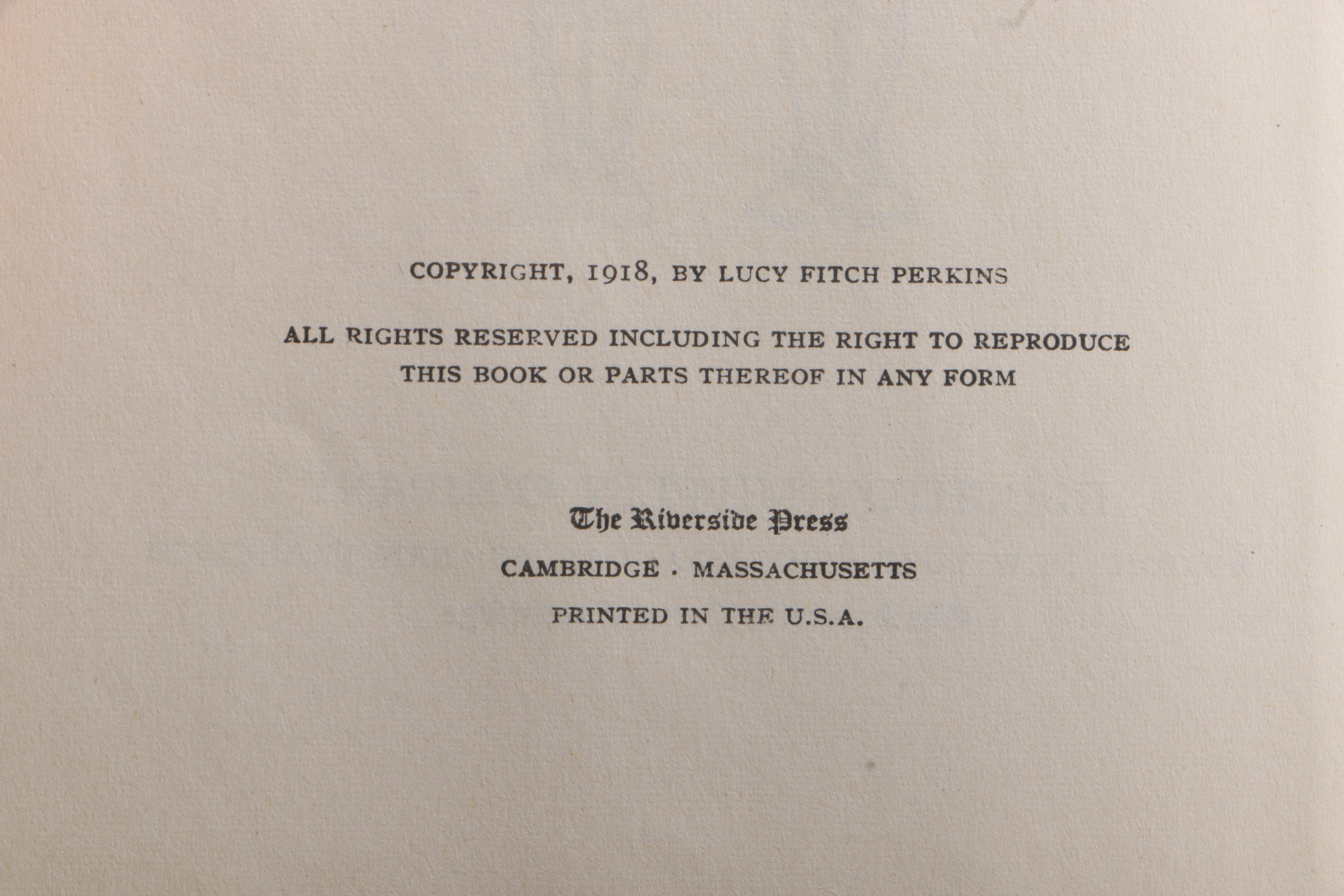 1918 School Edition "The French Twins" by Lucy Fitch Perkins