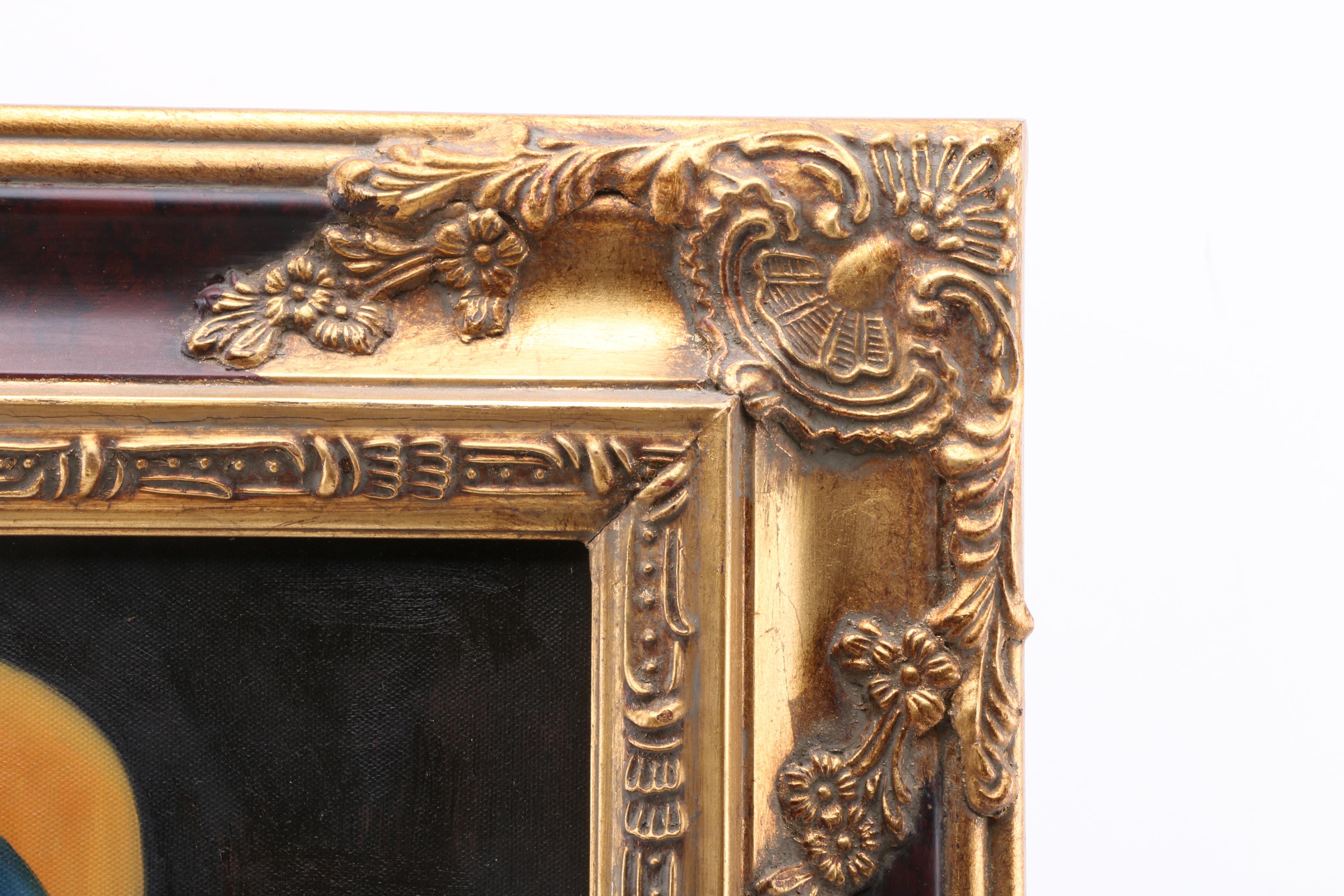 A. Reed Oil Painting on Canvas of Madonna and Child