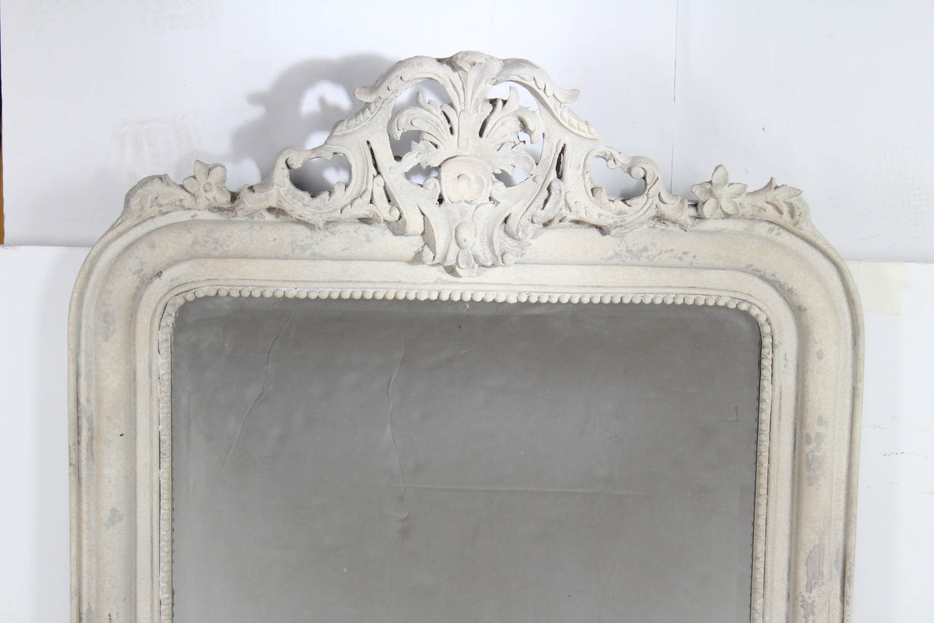 Decorative Rectangular Wall Mirror with Crown