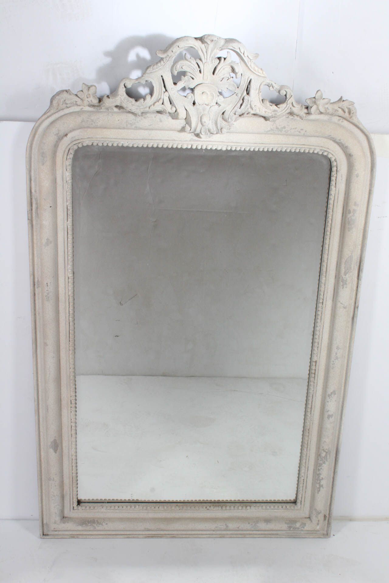 Decorative Rectangular Wall Mirror with Crown