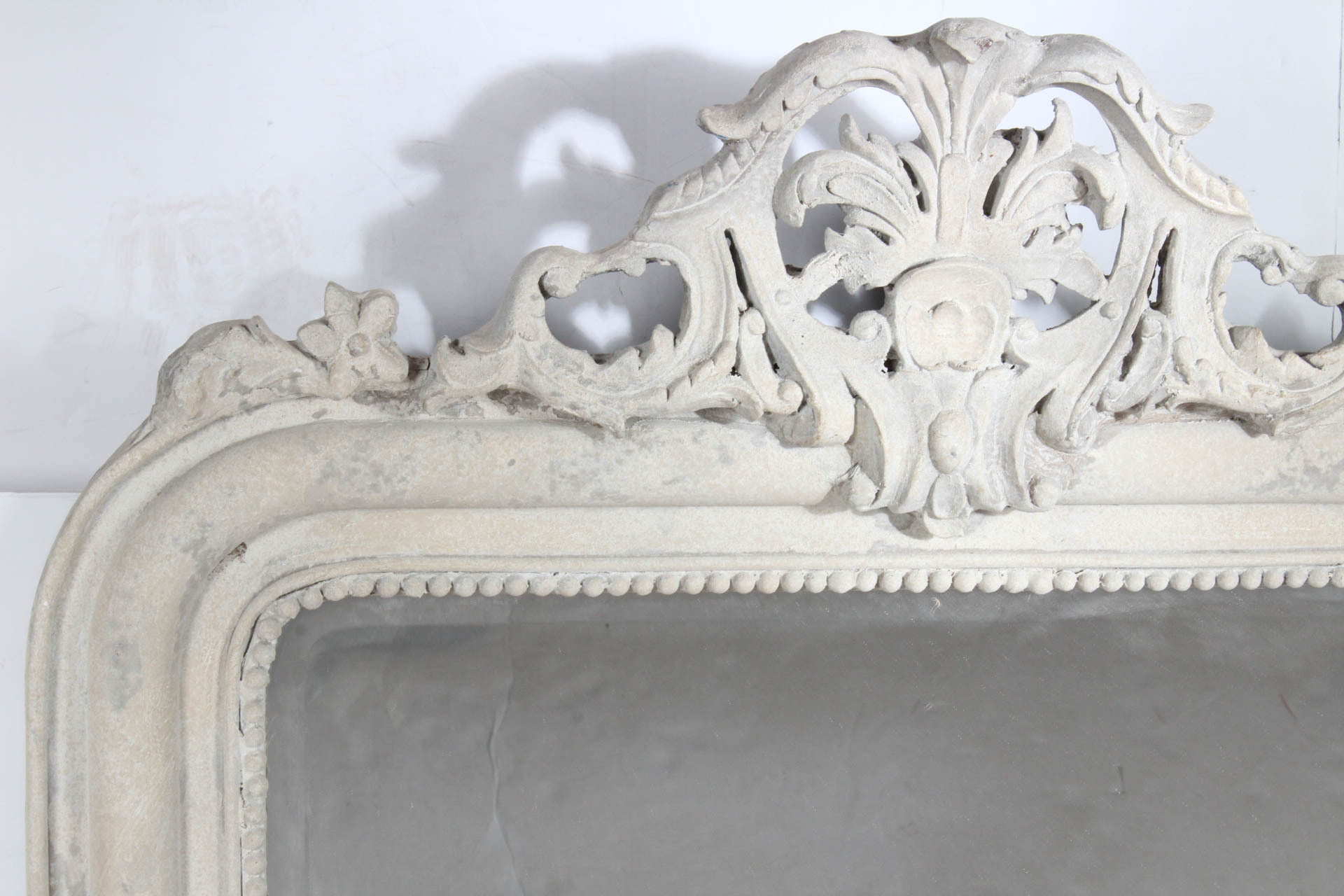 Decorative Rectangular Wall Mirror with Crown