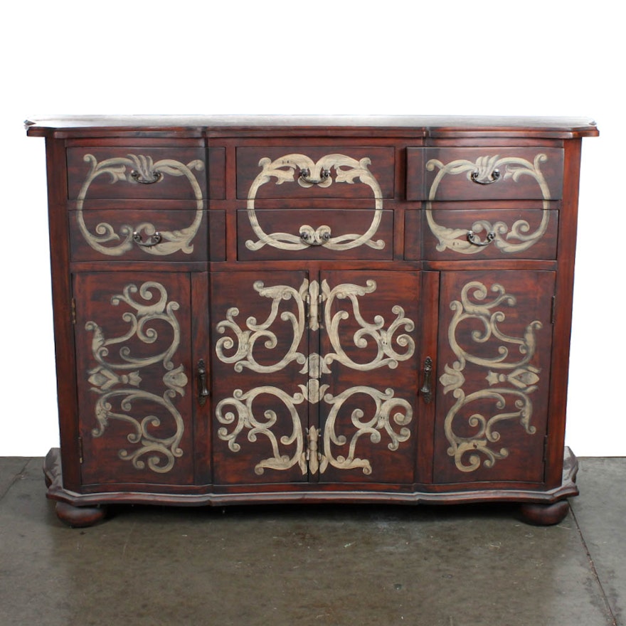 Guild Masters Hand Painted Credenza