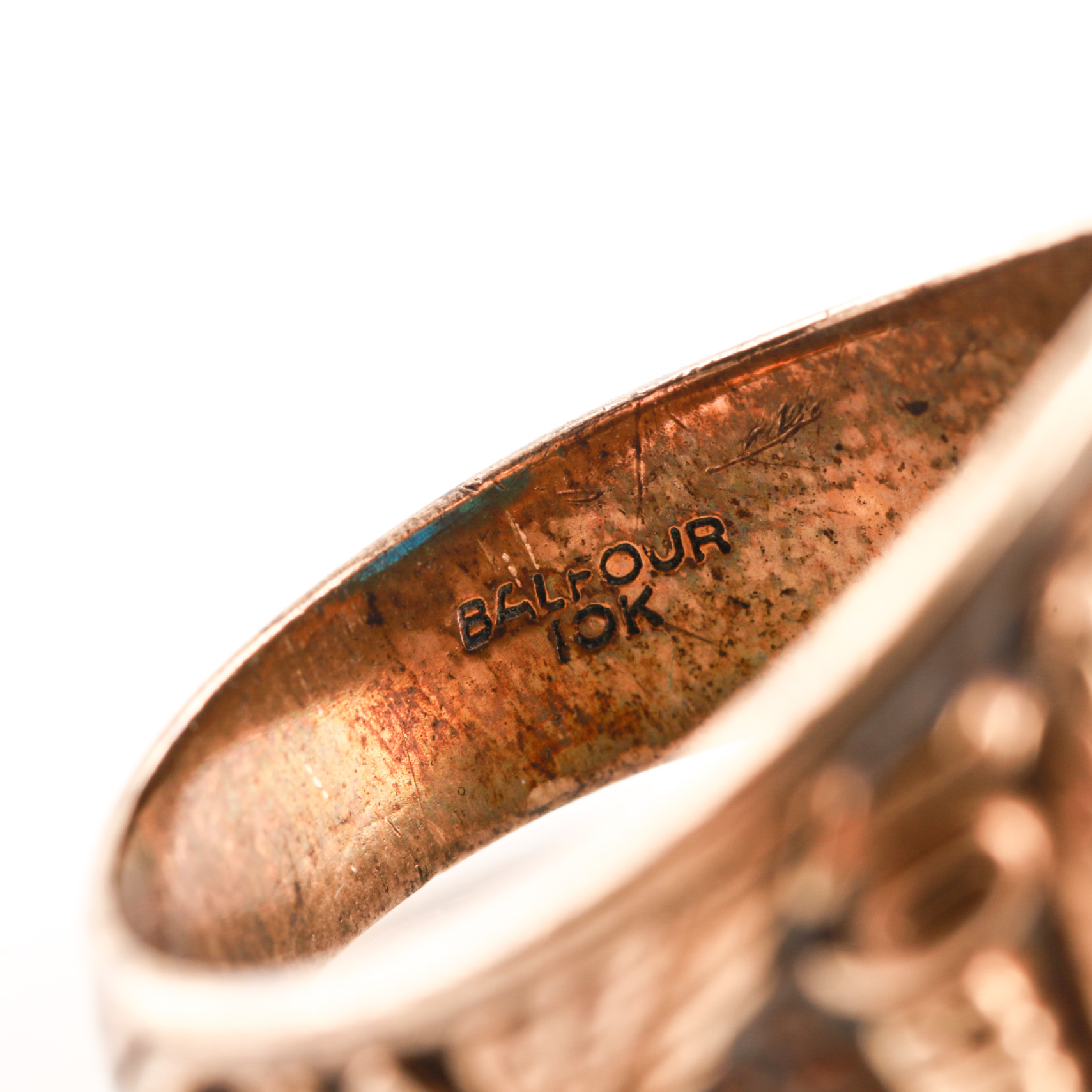 10K Yellow Gold Spinel High School Class Ring