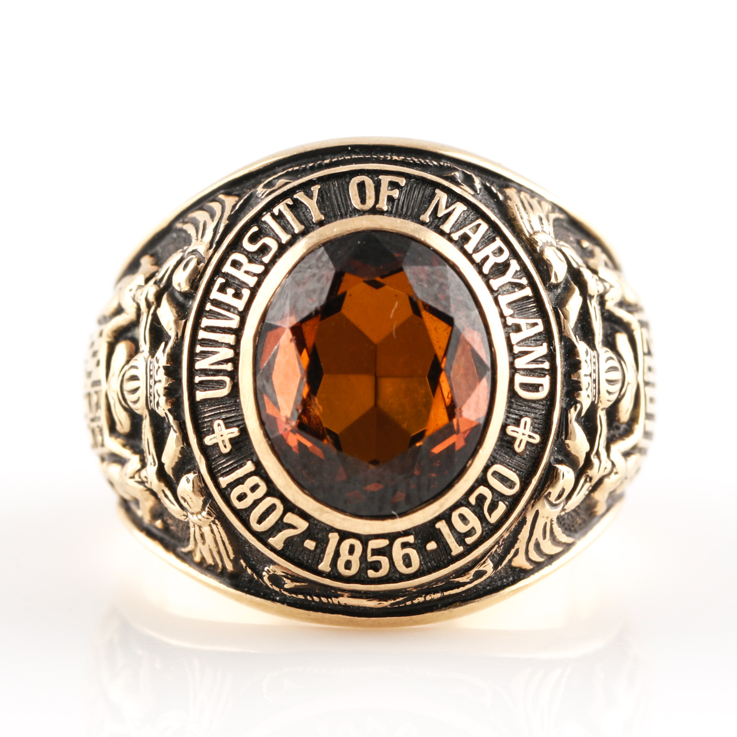 10K Yellow Gold Synthetic Spinel Class Ring