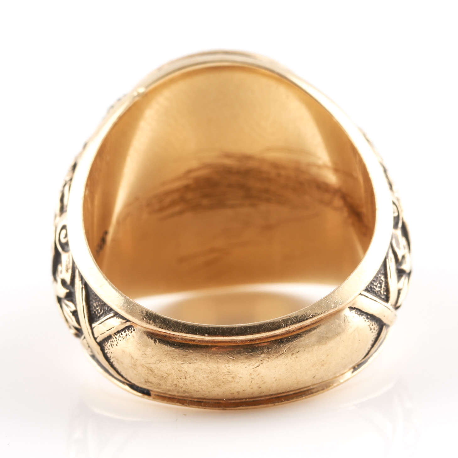 10K Yellow Gold Synthetic Spinel Class Ring