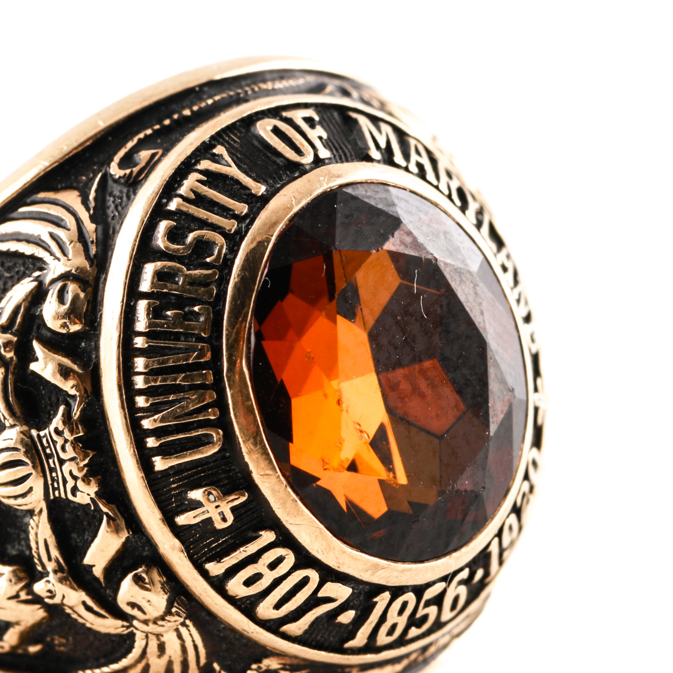 10K Yellow Gold Synthetic Spinel Class Ring