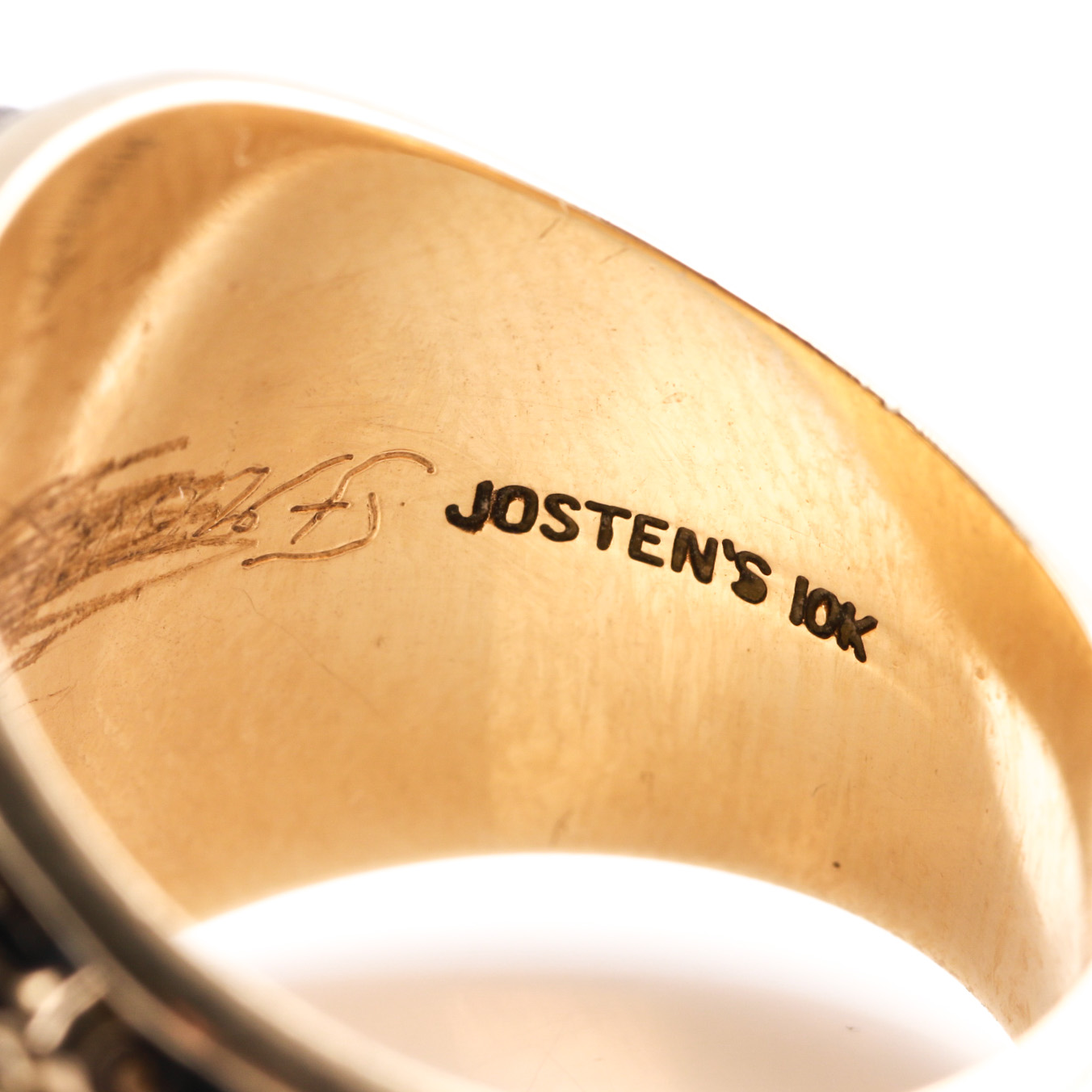 10K Yellow Gold Synthetic Spinel Class Ring