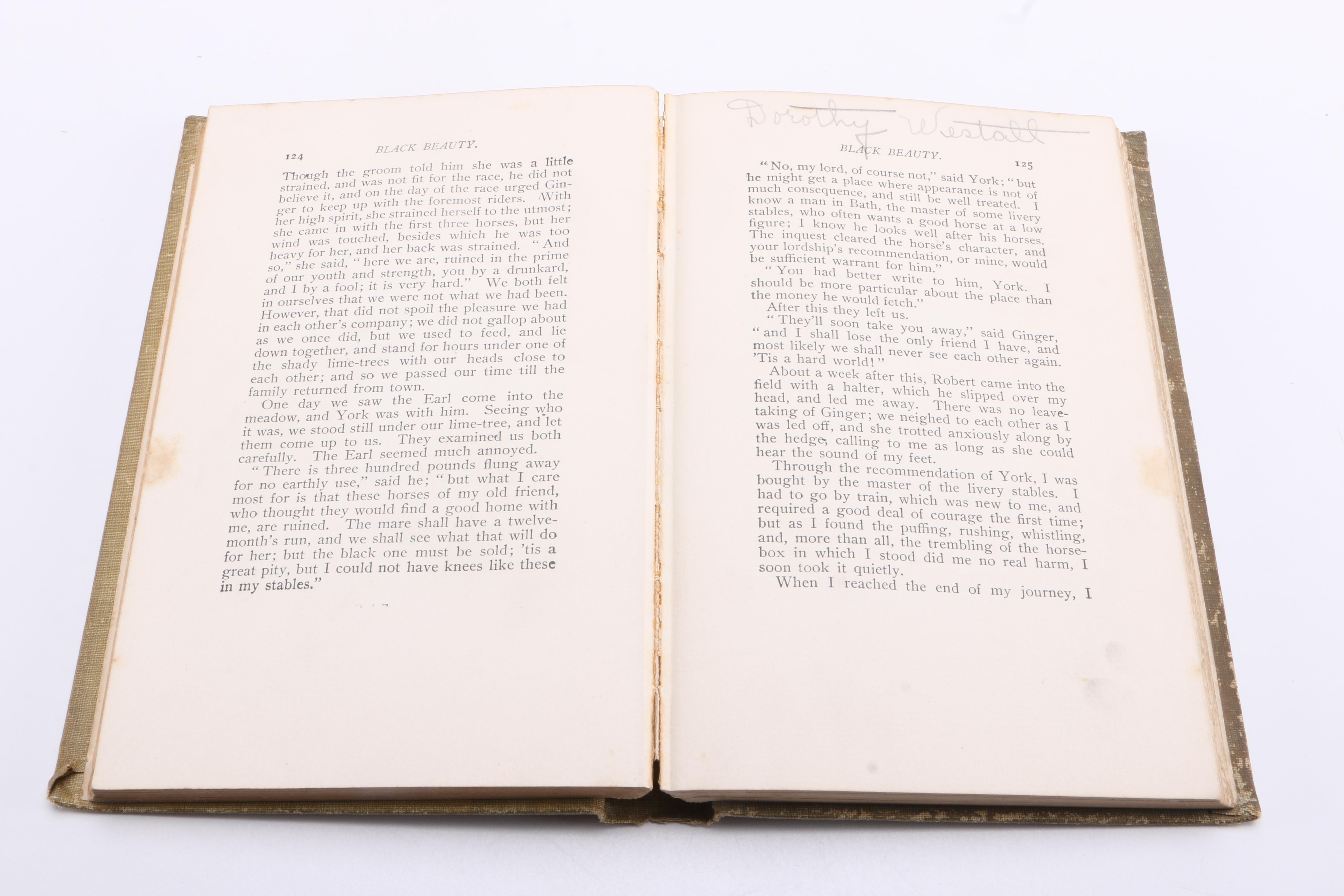 Early 1900s "Black Beauty" by Anna Sewell