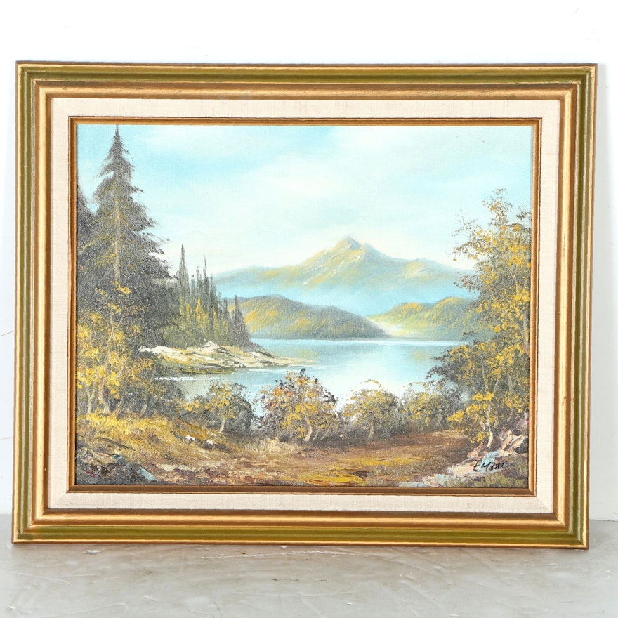 Emerson Oil Painting on Canvas of a Landscape
