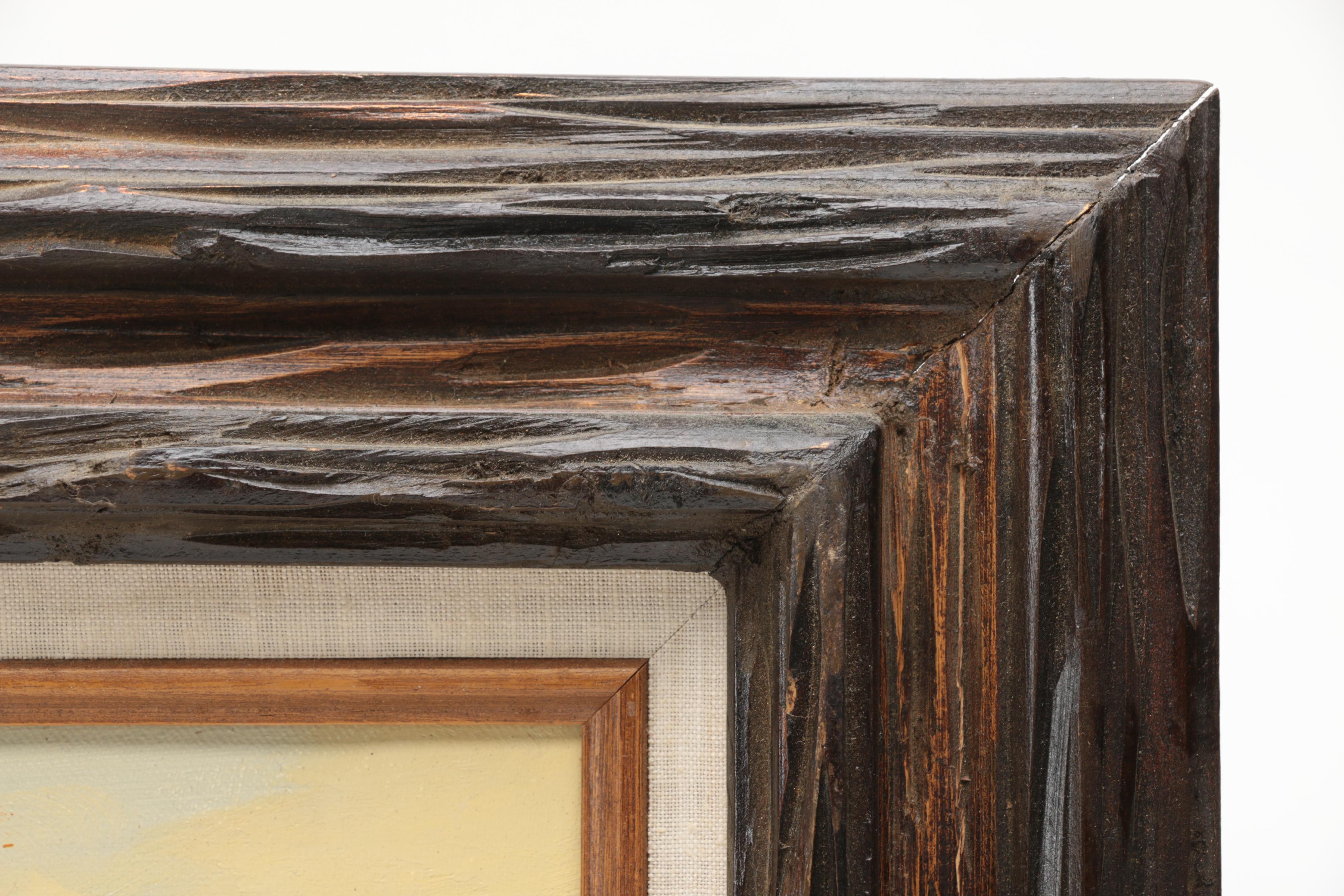 Mary Jane Moncrief Oil Painting on Canvas of a River Through an Autumn Landscape