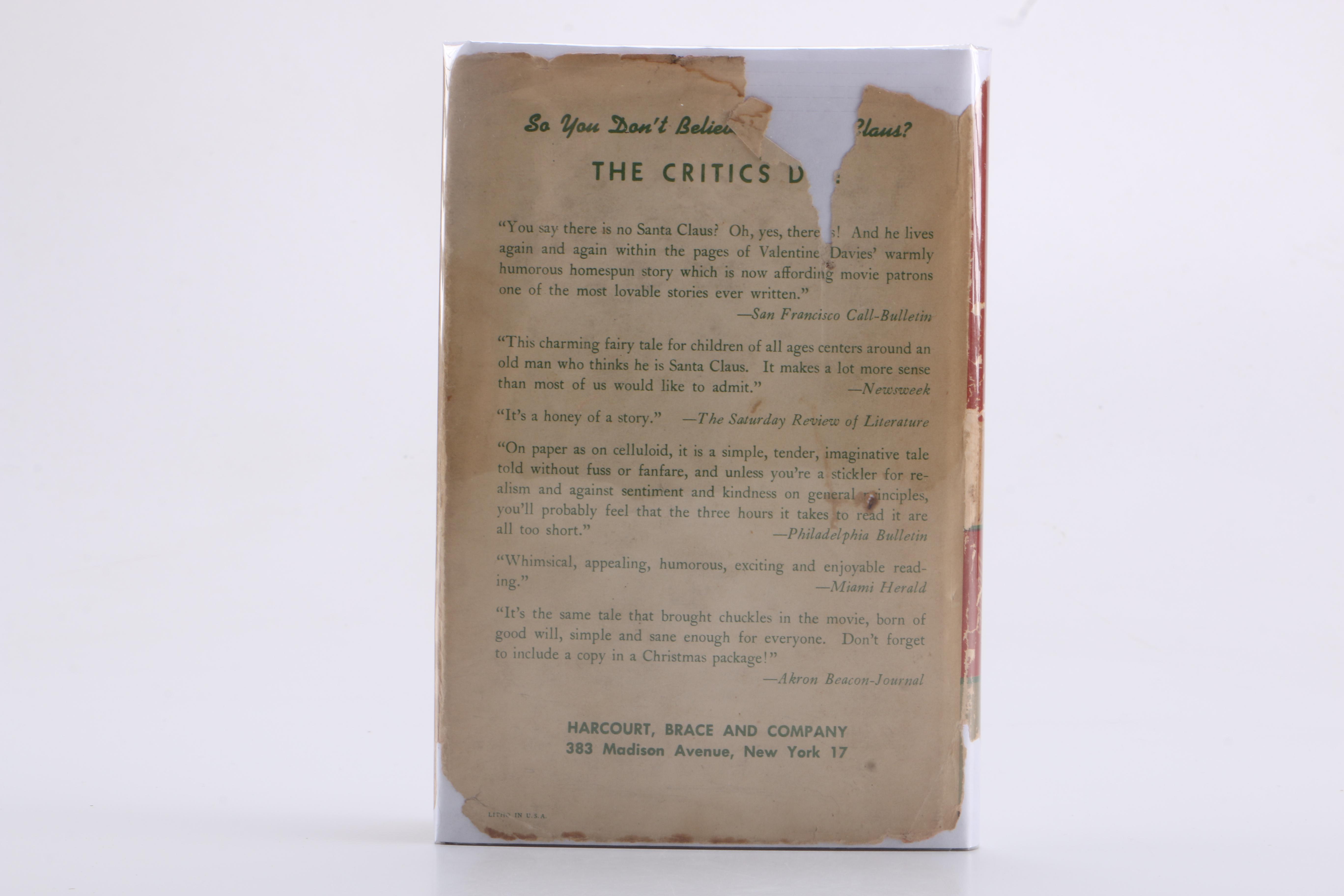 1947 "Miracle on 34th Street" by Valentine Davies