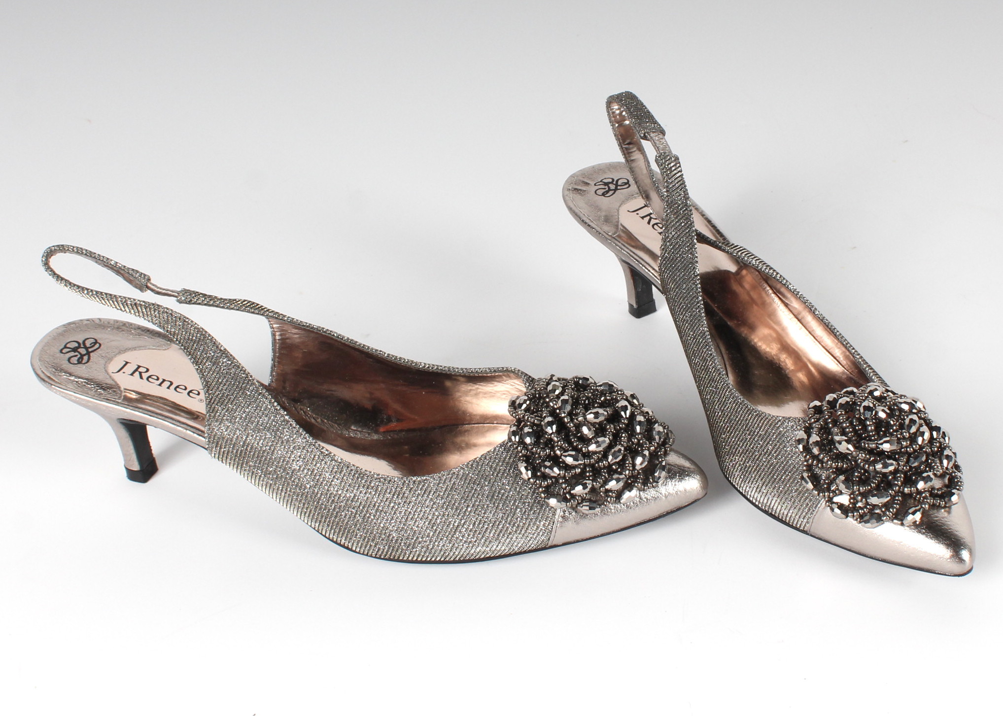 Cole Haan Peep Toe Pumps With J. Renee Slingbacks