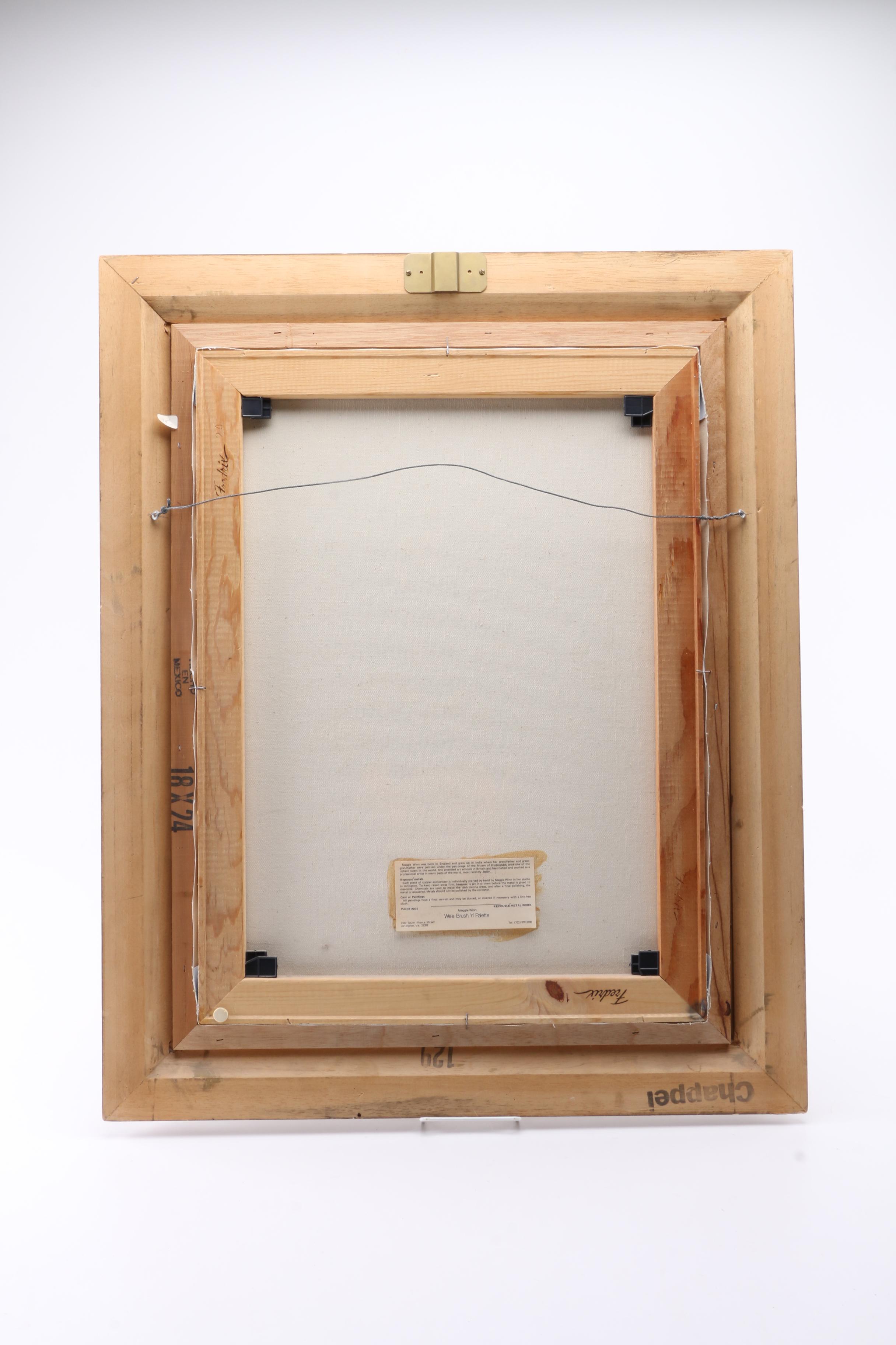 Maggie Winn Oil Painting on Canvas of a Floral Still Life