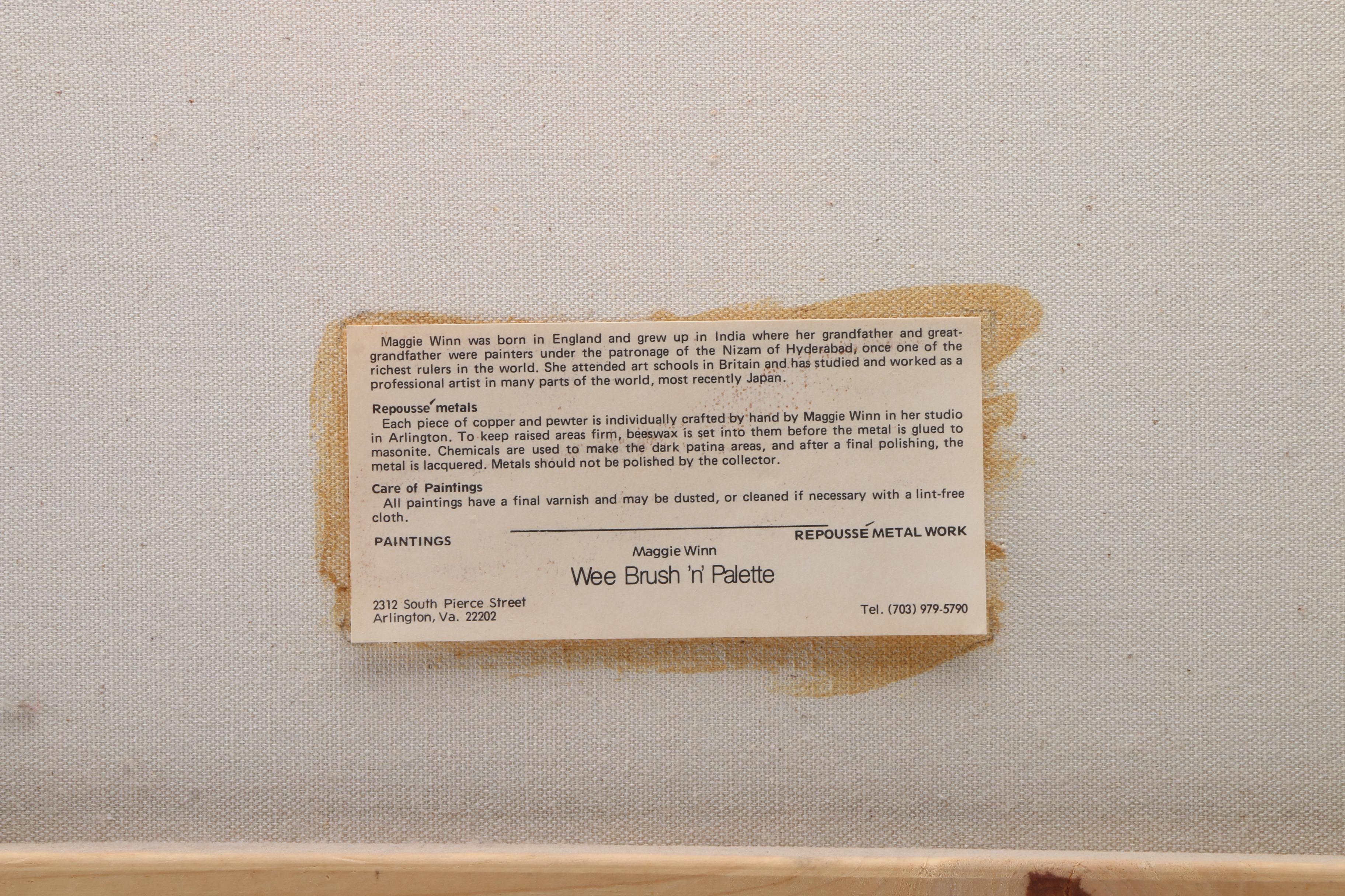 Maggie Winn Oil Painting on Canvas of a Floral Still Life