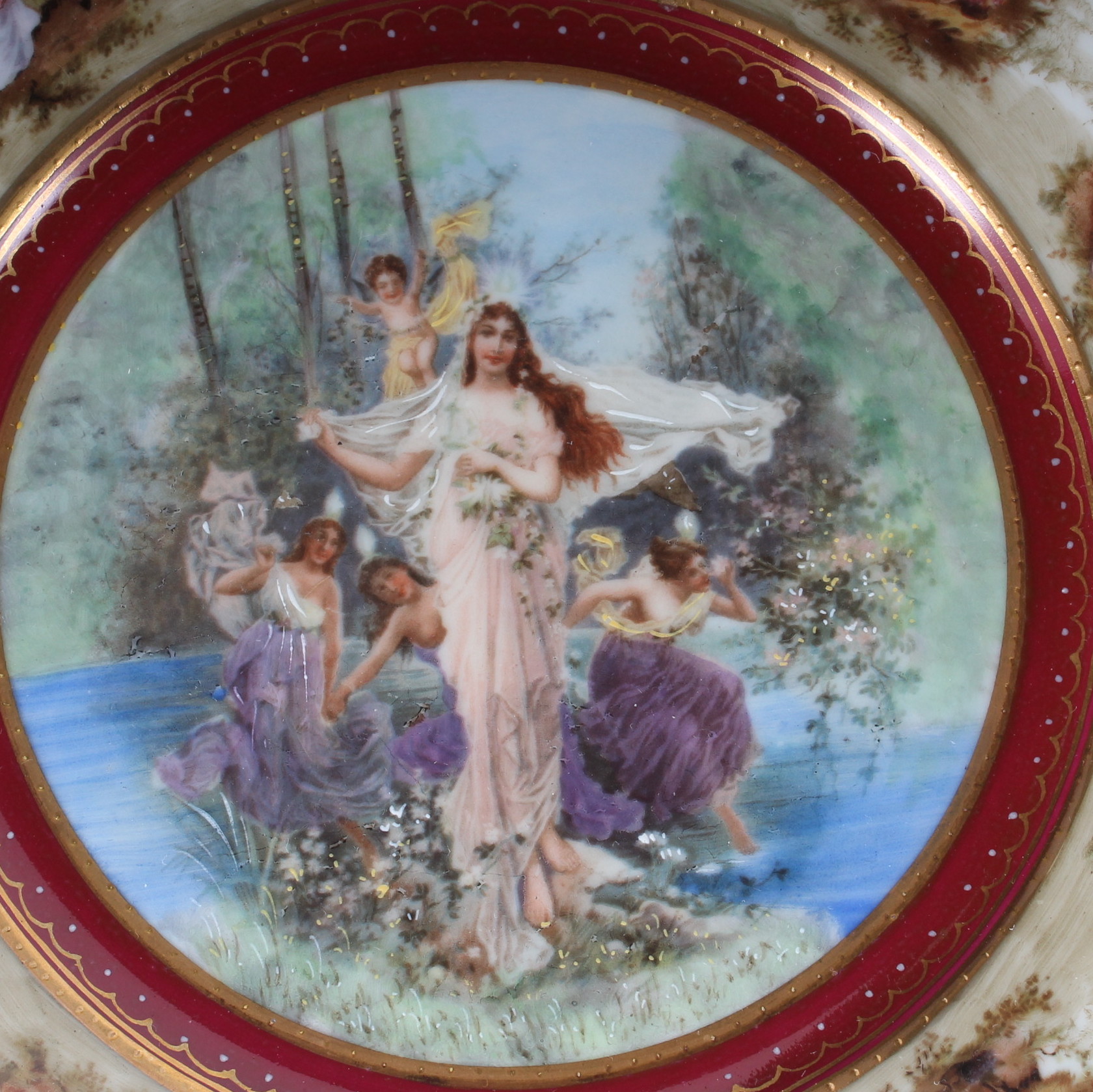 Eight Rosenthal Selb Hand-Painted Plates