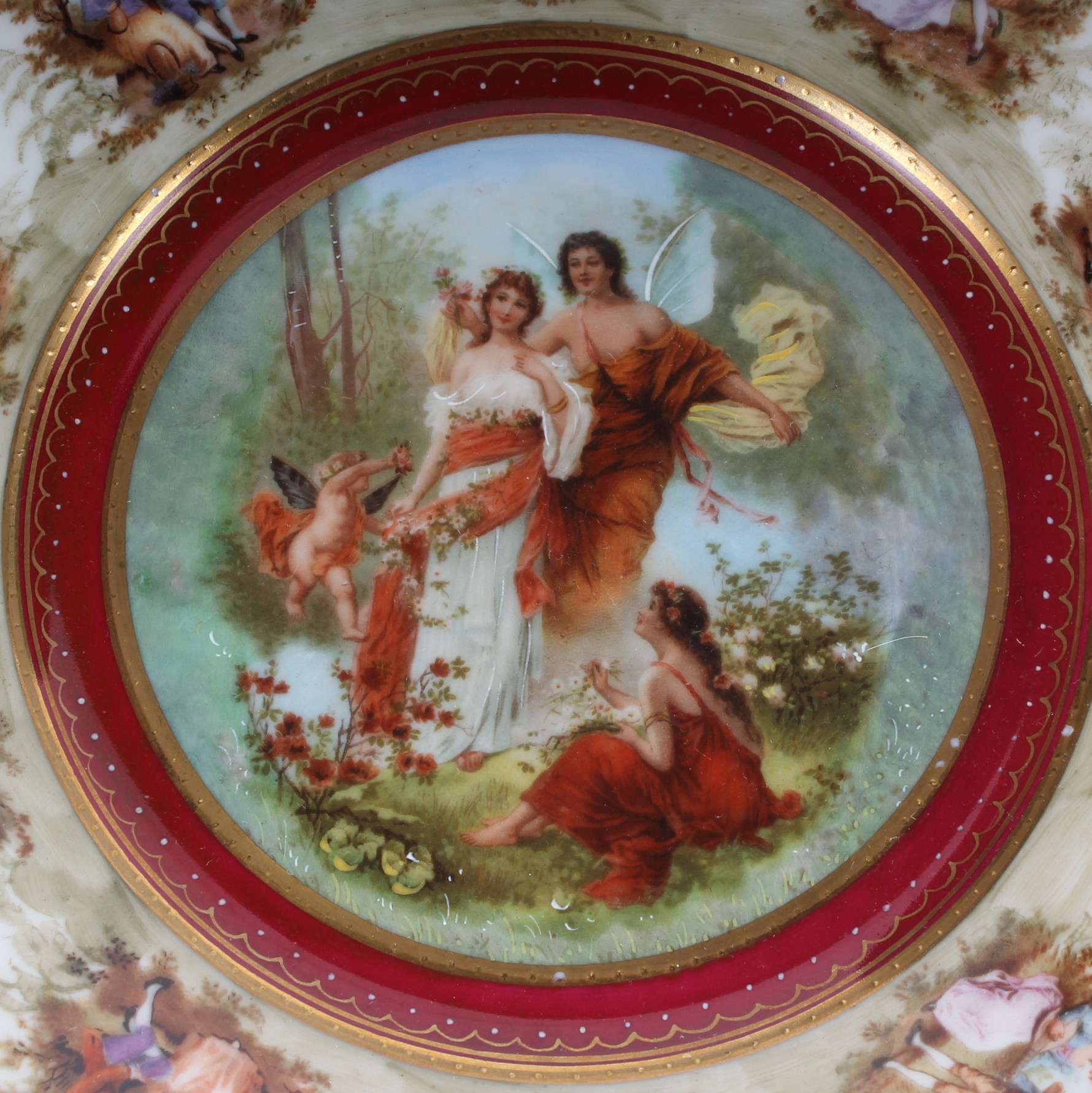 Eight Rosenthal Selb Hand-Painted Plates