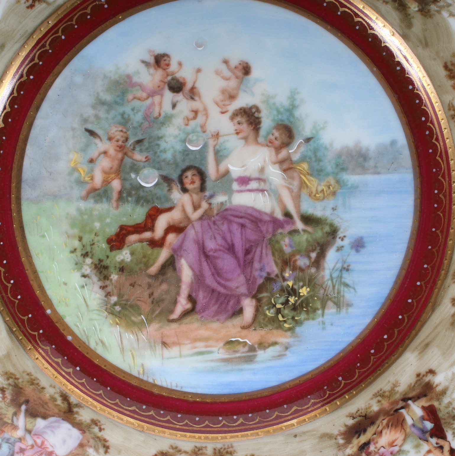 Eight Rosenthal Selb Hand-Painted Plates