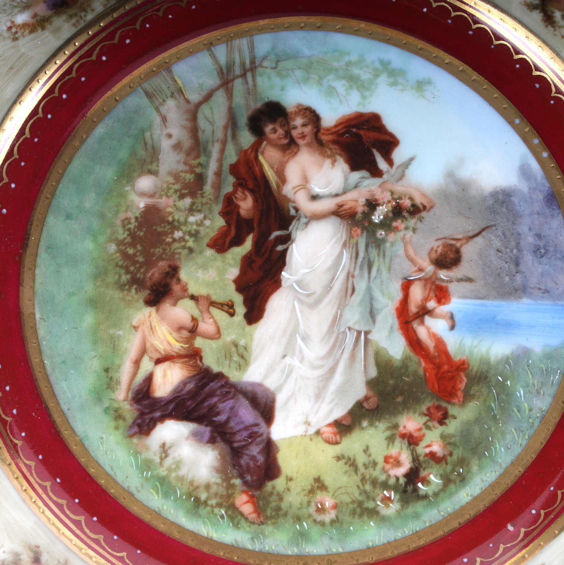 Eight Rosenthal Selb Hand-Painted Plates