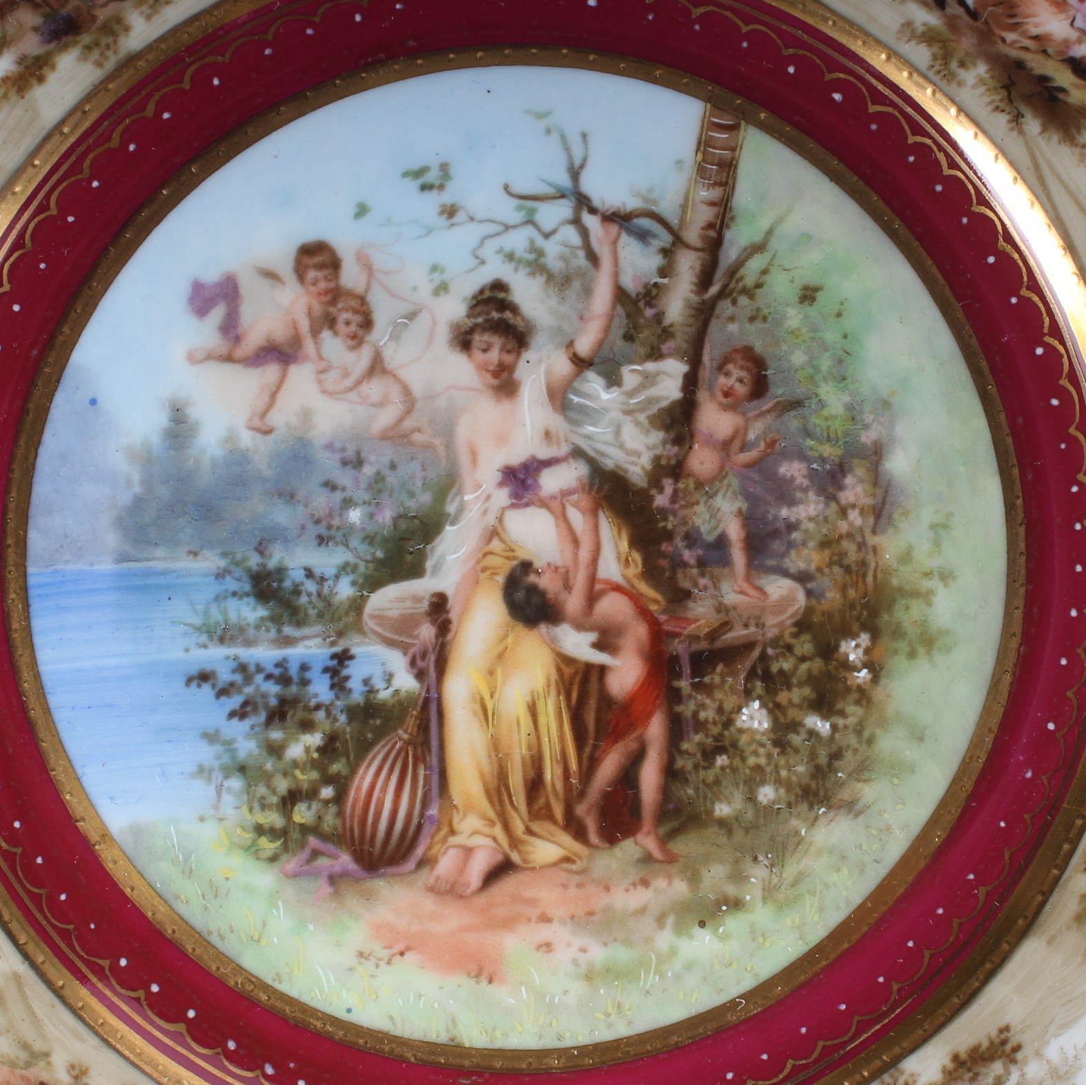 Eight Rosenthal Selb Hand-Painted Plates